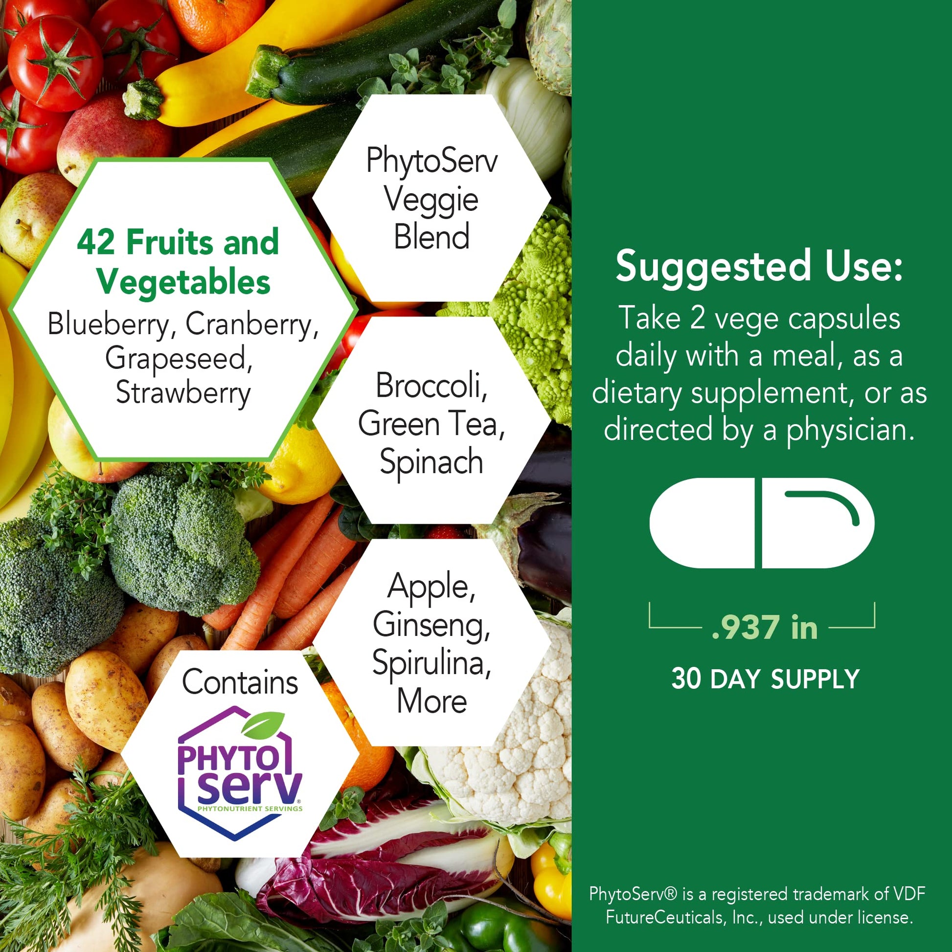 Botanic Choice Mega Fruits and Veggies Blend (60 Capsules) + Lemon Balm Tincture (1 fl oz) Bundle - Energy Balance & Superfood Supplement + Relaxation and Sleep Support Botanic ChoiceAu supplements