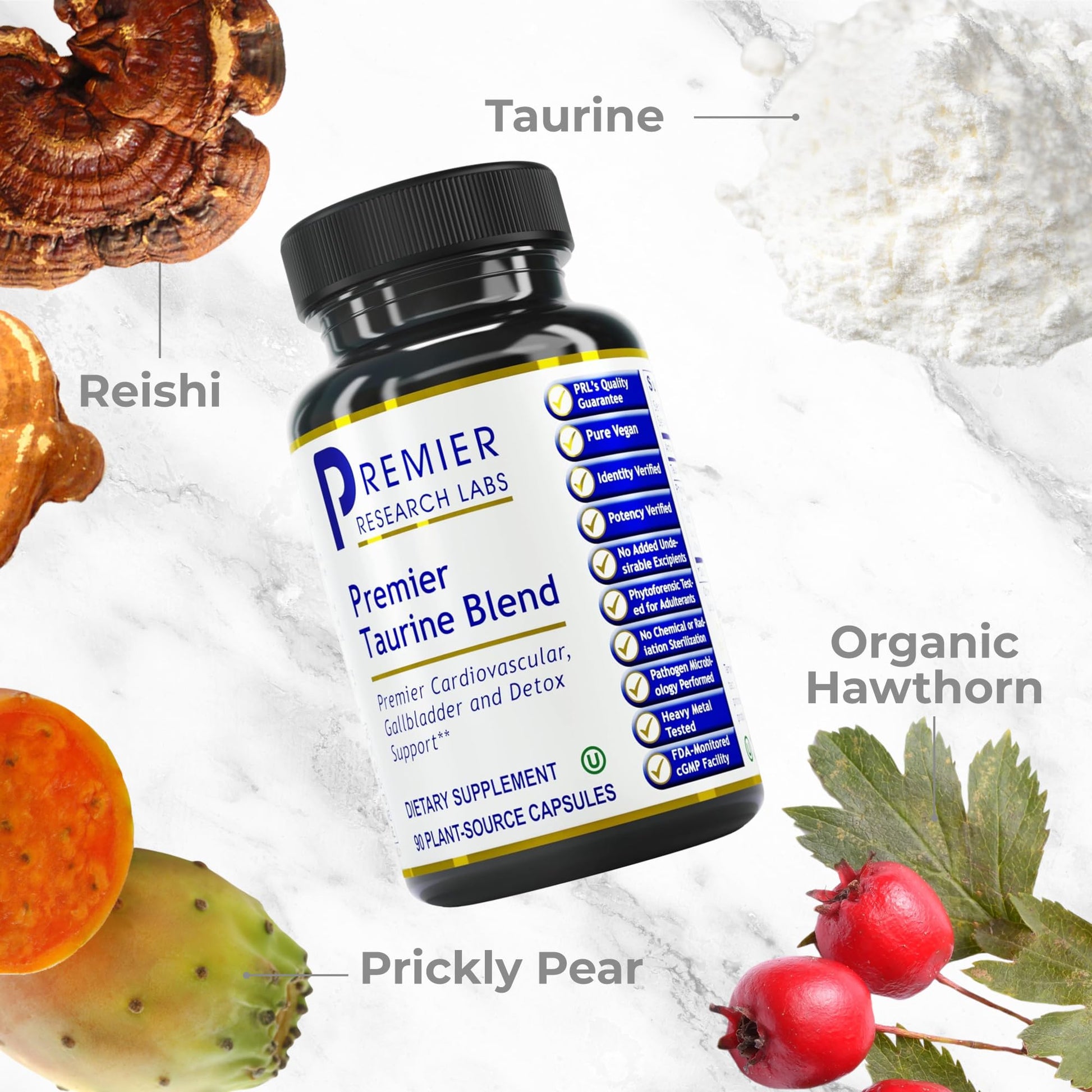 Premier Research Labs Taurine Blend - Taurine Supplement, Taurine Pills, L Taurine Amino Acid Supplement for Liver, Gallbladder, Brain & Heart Health, for Women & Men - 90 Vegetarian Capsules Premier Research LabsAu supplements