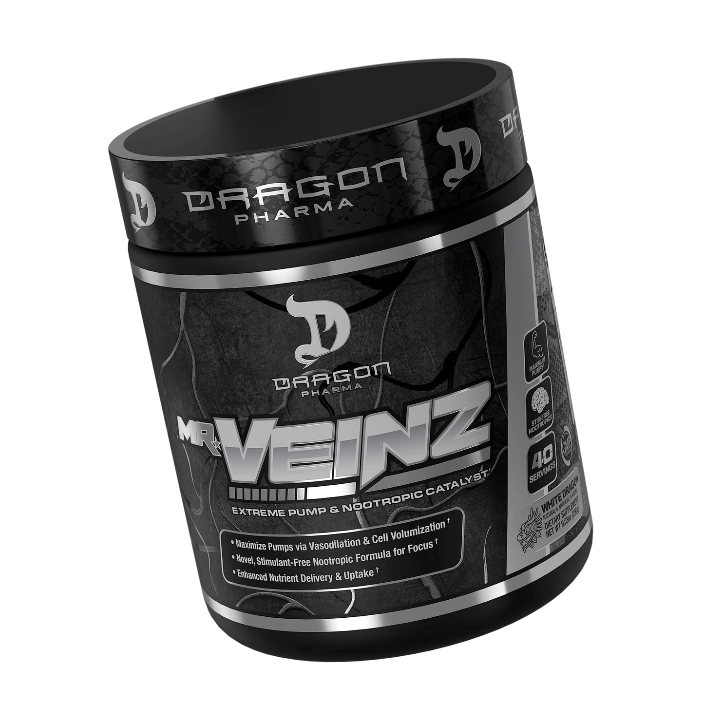 DRAGON PHARMA Mr. Veinz Stim Free Pre-Workout, Extreme Pump & Nootropic Catalyst DRAGON PHARMAUS supplements