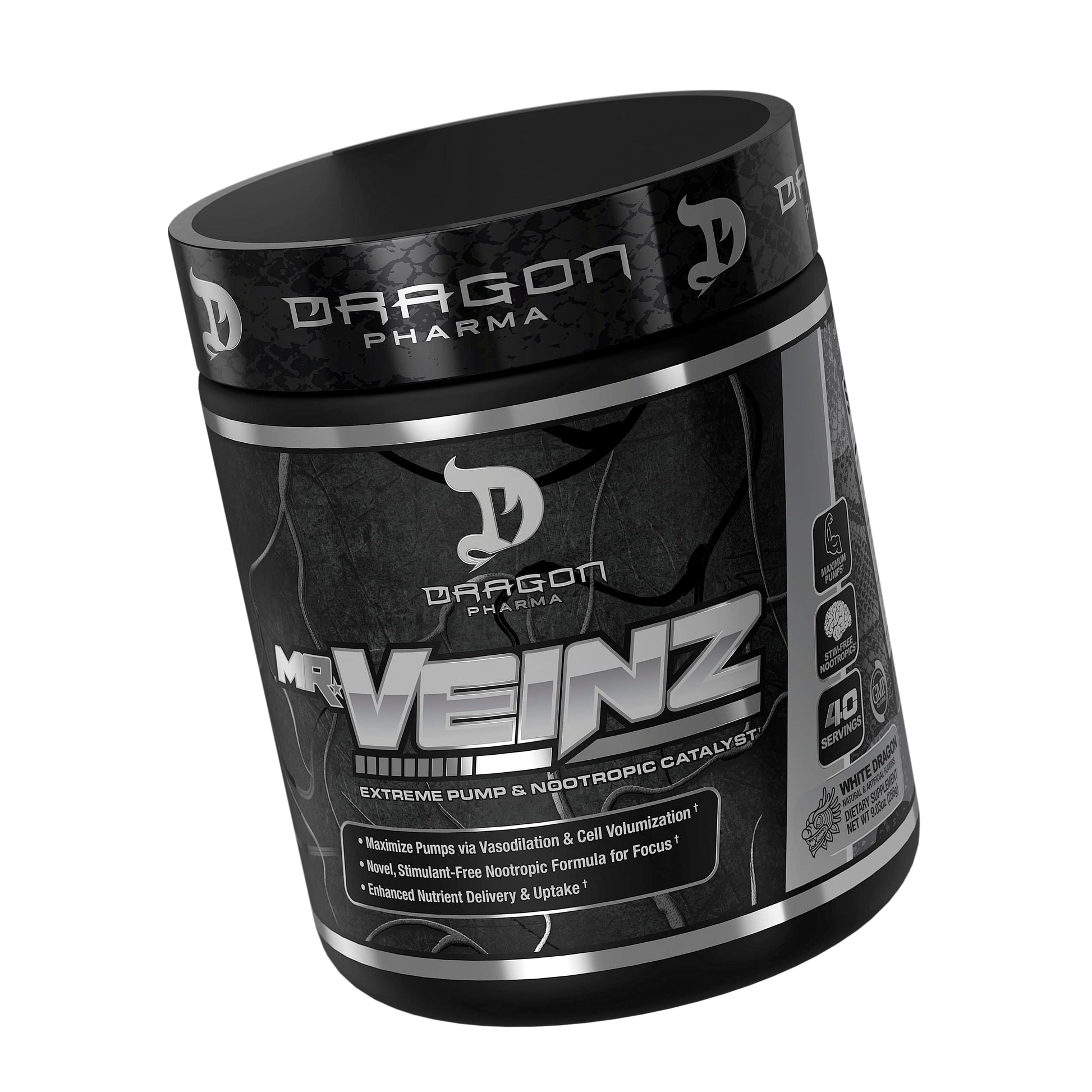 DRAGON PHARMA Mr. Veinz Stim Free Pre-Workout, Extreme Pump & Nootropic Catalyst DRAGON PHARMAAu supplements