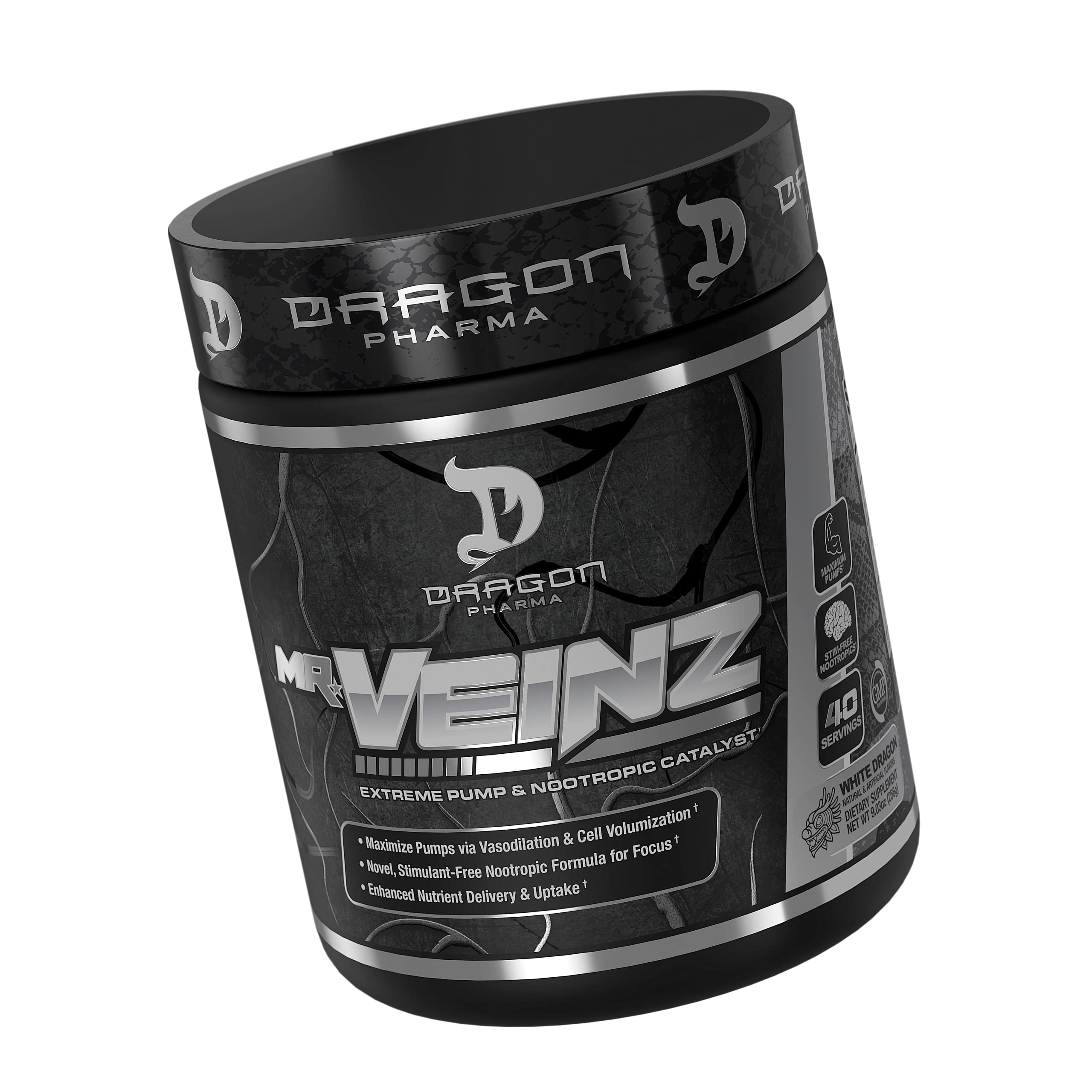 DRAGON PHARMA Mr. Veinz Stim Free Pre-Workout, Extreme Pump & Nootropic Catalyst DRAGON PHARMAAu supplements