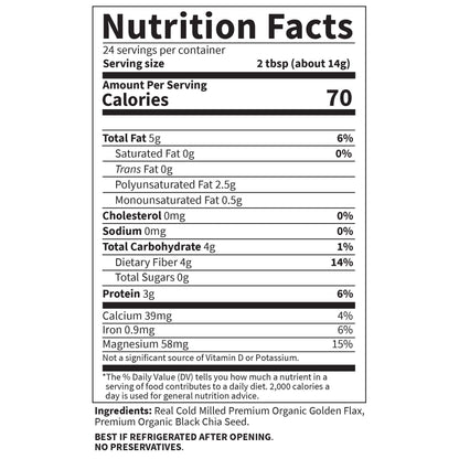 Garden Of Life Raw Organics Organic Flax Meal Plus Chia Seeds, 12 Ounce Garden of LifeUS supplements