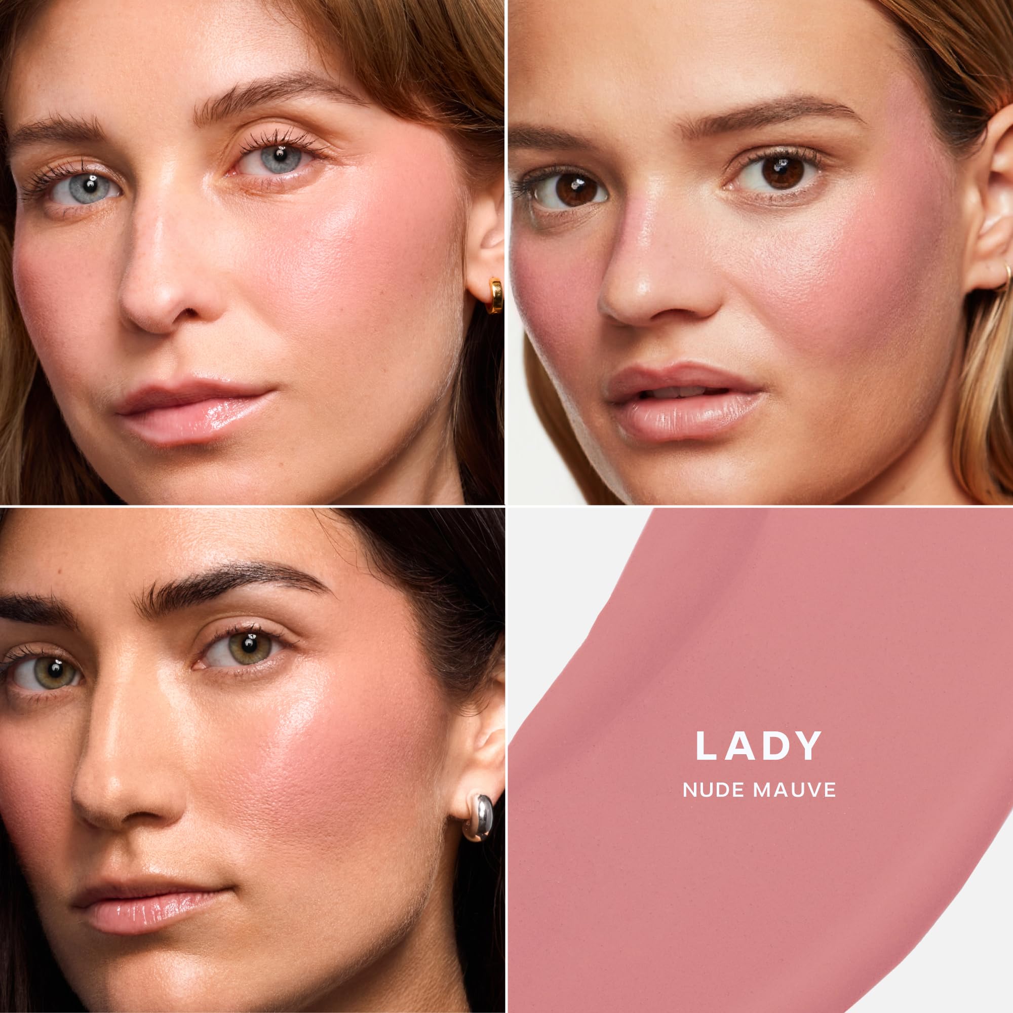 Saie Cheek Flush Duo - Dew Liquid Blush (.40 oz, Lady), SuperSuede Baked Powder Blush (.01 oz, Mia) - Layerable, Skin-Nourishing Blushes for a Seamless Radiant Finish SaieAu supplements