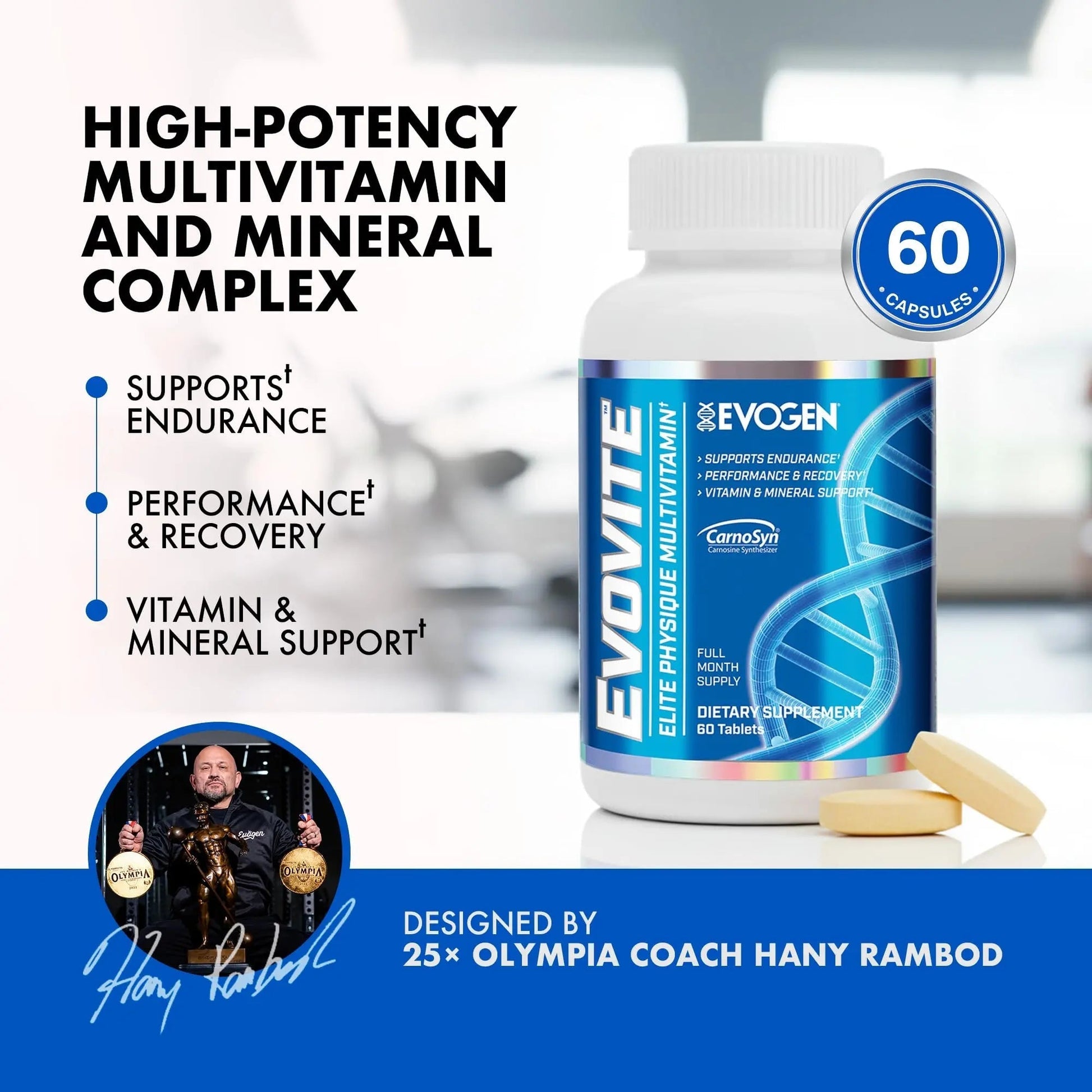 Evogen Evovite - Elite Physique Multivitamin for Women & Men | Advanced Formula for Endurance, Recovery, & Joint Health | EvogenAu supplements