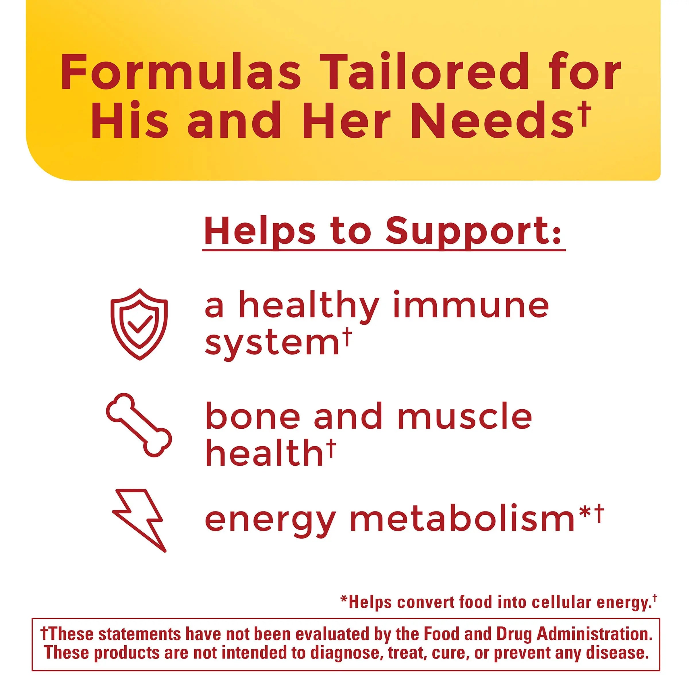 Nature Made Multivitamin Gummies Combo Pack for Him & Her, Tasty Men & Womens Multivitamin with Vitamin C, Vitamin D3, B Vitamins Nature MadeAu supplements
