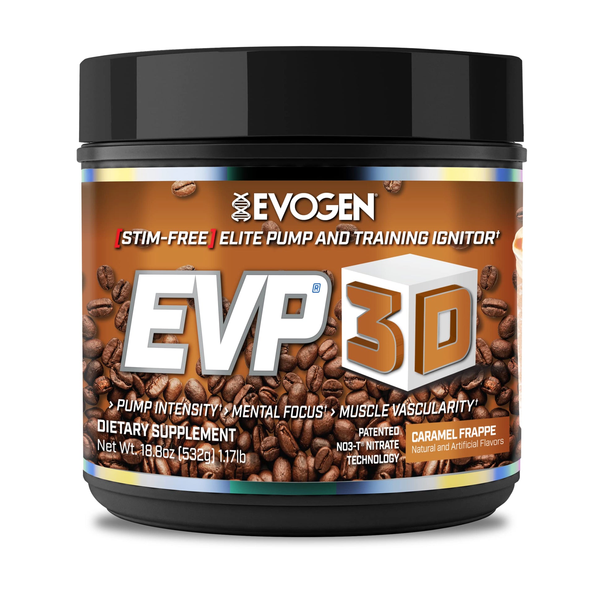 Evogen EVP 3D Caramel Frappe | Xtreme Stimulant Free Pre-Workout Powder, Arginine Nitrate EvogenAu supplements