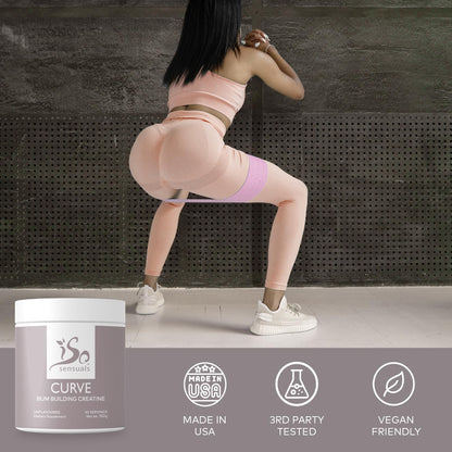 IsoSensuals Curve Bum Building Creatine - Micronized 200 Mesh for Smooth Muscle IsoSensualsUS supplements