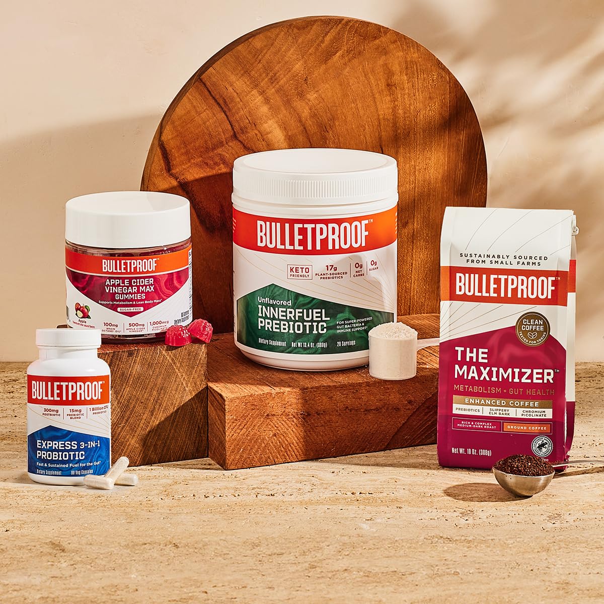 Bulletproof Express 3-in-1 Probiotic & Postbiotics Supplement for Sustained Gut Health, 90 Count BulletproofAu supplements