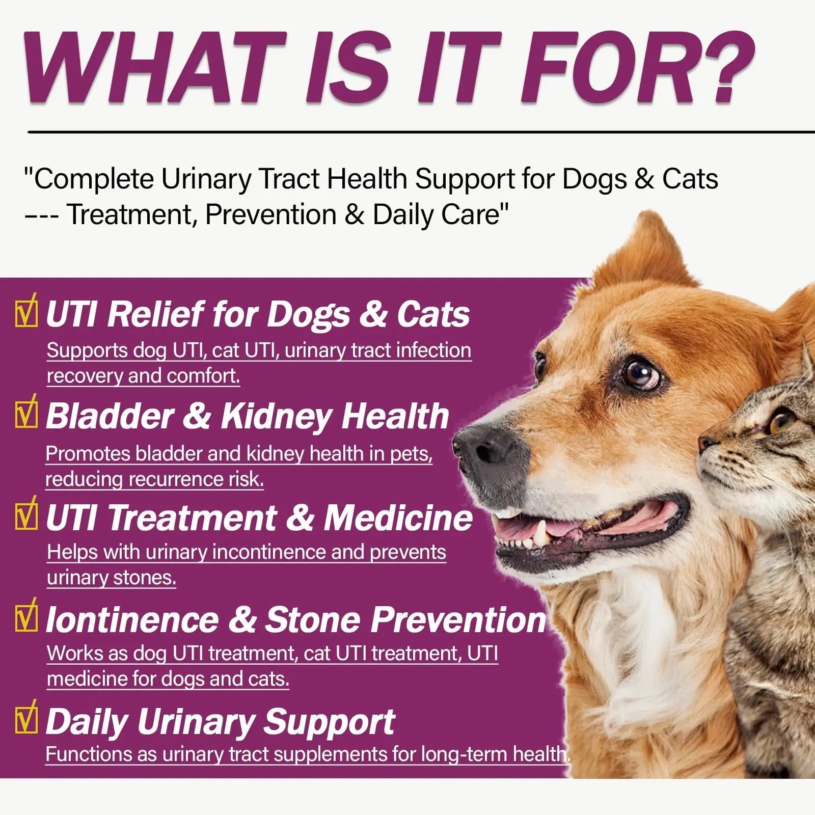 NUTRIARISE Natural UTI Treatment for Cats & Dogs – Antibiotic-Free Urinary Tract Infection Support Supplement – Bladder & Kidney Health – Incontinence Prevention – 30 Capsules NUTRIARISEAu supplements