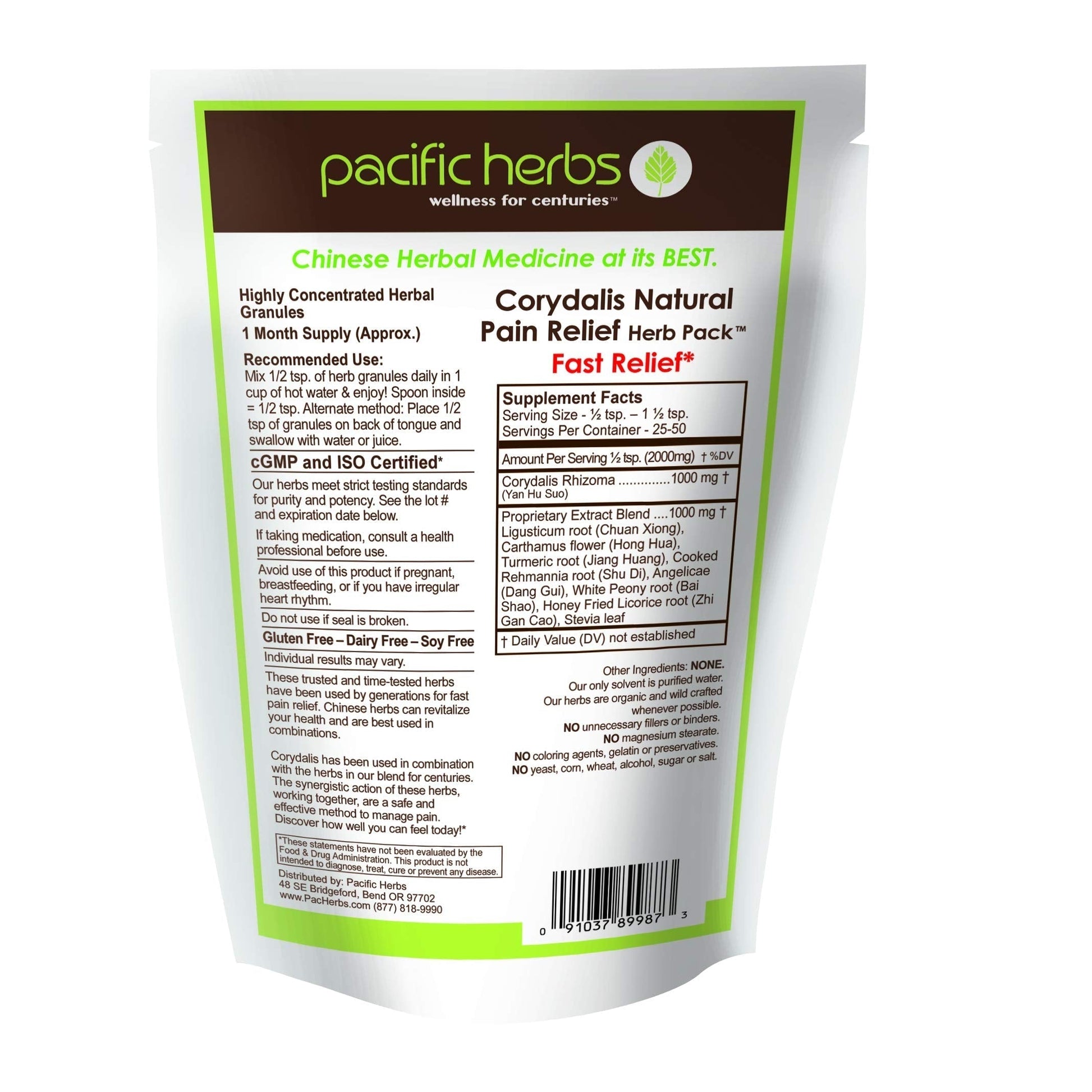Pacific Herbs Corydalis Natural Pain Relief Herbs Pacific HerbsAu supplements