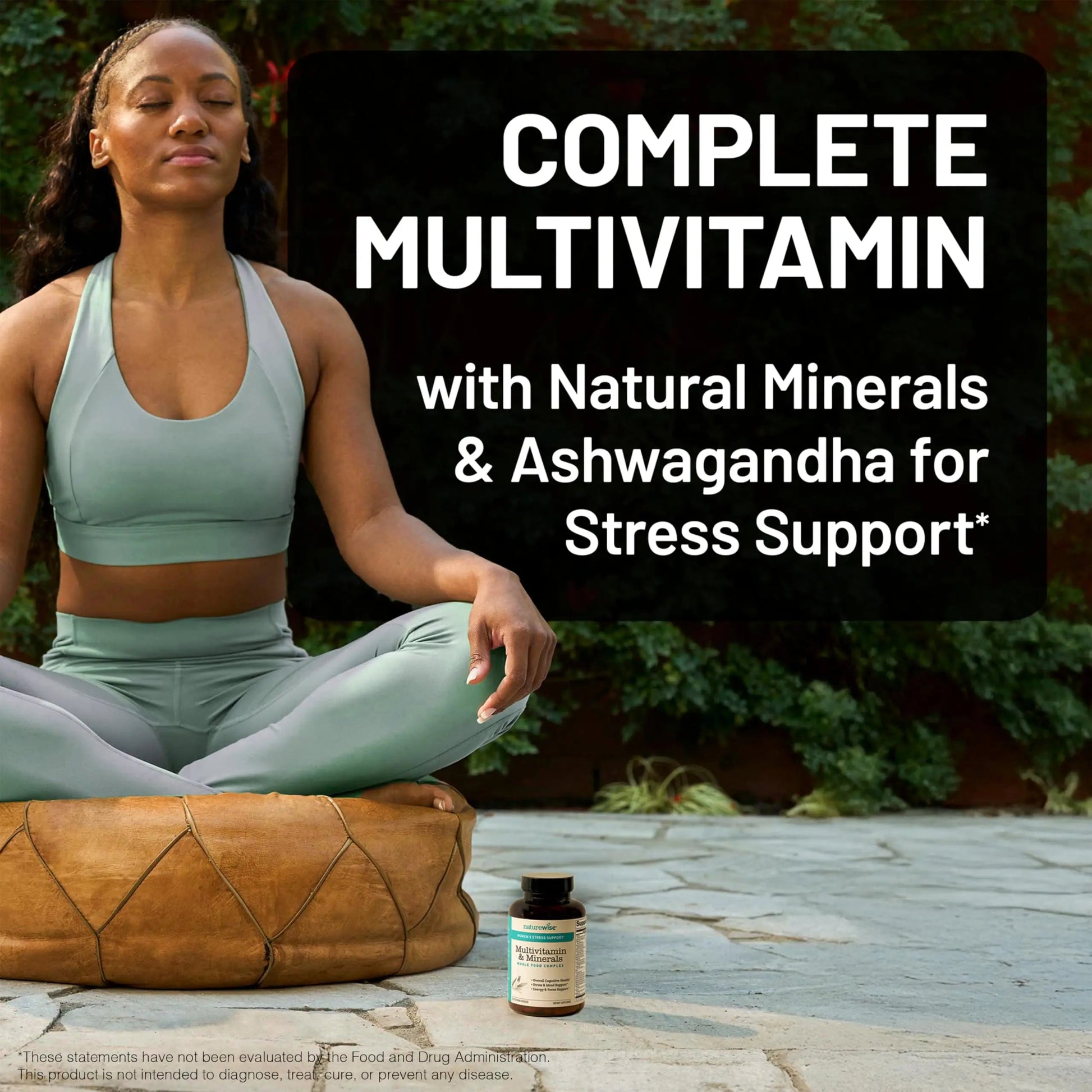 NatureWise [1 Multivitamin for Women Stress Support & Natural Minerals - 60 Capsules[30-Day Supply] + [1] Vitamin D3 5000iu + Organic Olive Oil - 30 Mini Softgels[30-Day Supply] NatureWiseAu supplements