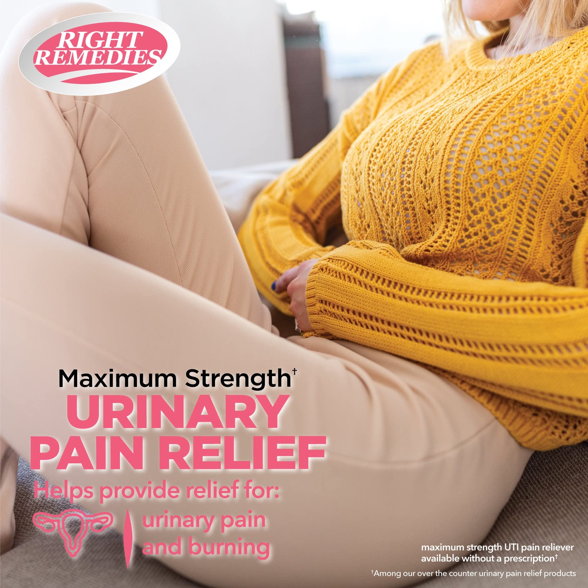 RIGHT REMEDIES Urinary Pain Relief Phenazopyridine HCl 99.5mg Tablets | Maximum Strength OTC for Fast Relief of UTI Pain, Burning and Bladder discomfort | Generic AZO Maximum Strength (72 Count) RIGHT REMEDIESAu supplements