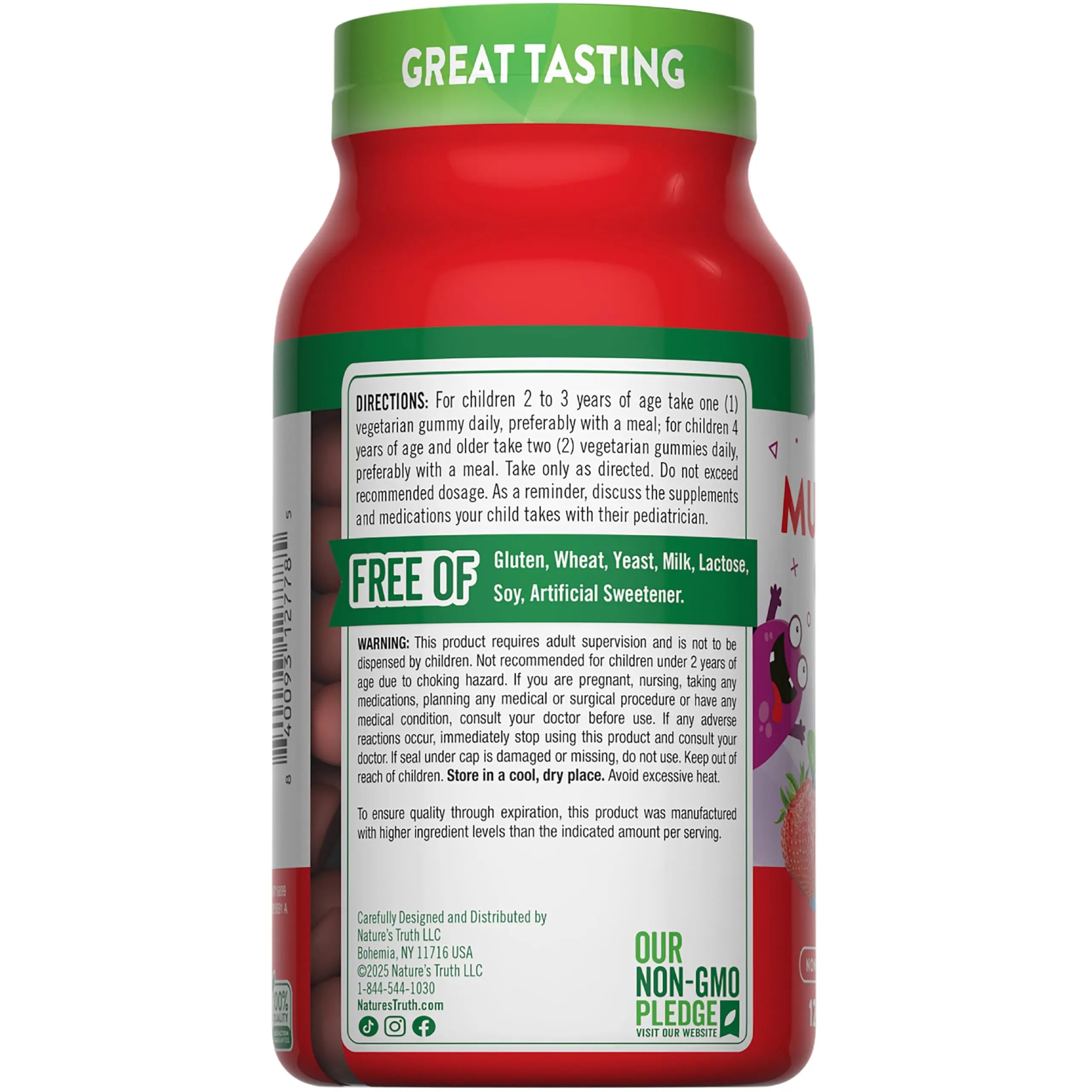 Nature's Truth Kids Multivitamin Gummies with Probiotics | 120 Count | Berry Punch Flavor | Vegetarian, Non-GMO & Gluten Free Supplement Nature's TruthAu supplements