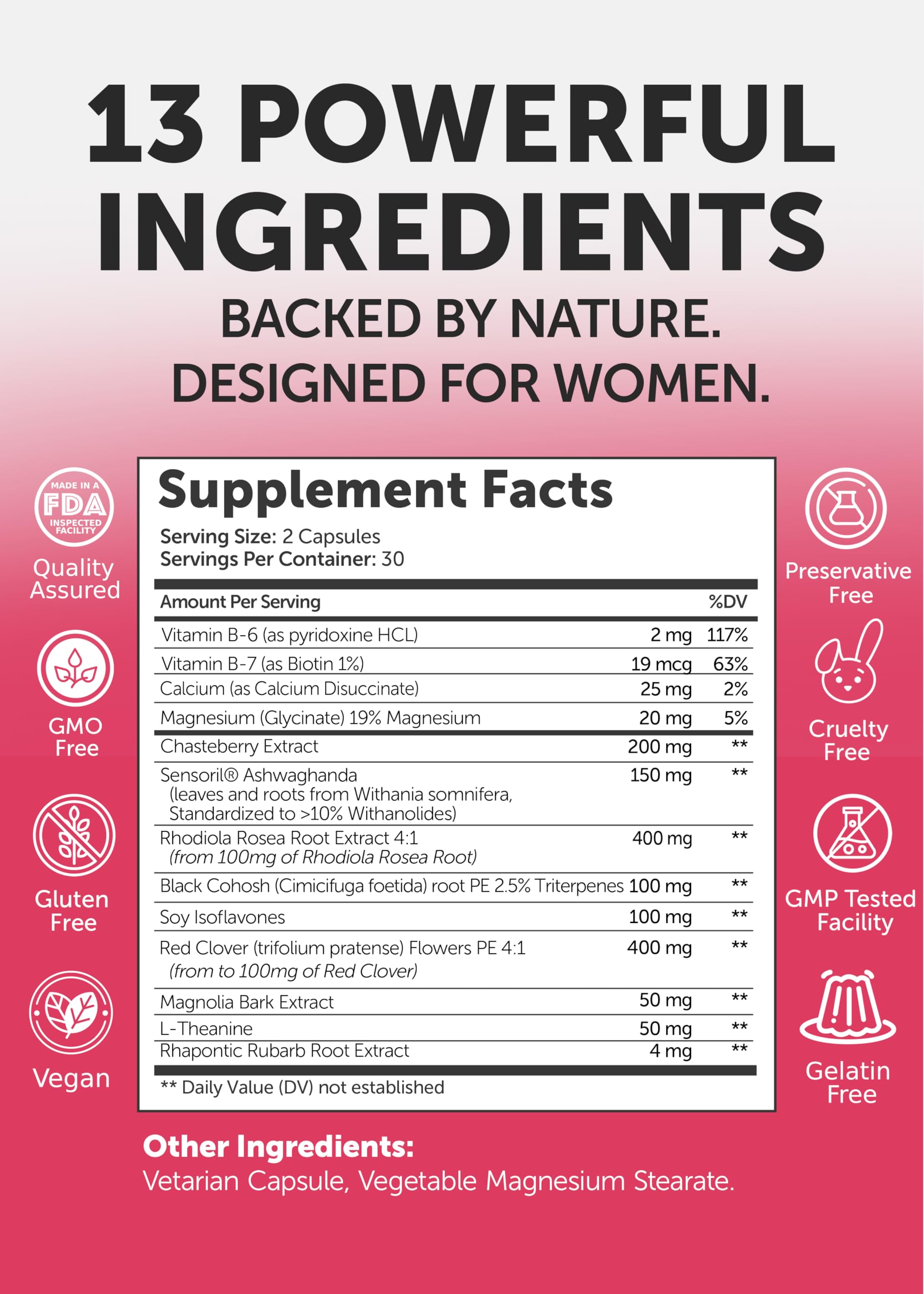 Lunakai USA Made Natural Menopause Supplements for Women – 13-in-1 Menopause Relief for Hot Flashes, Night Sweats, Sleep & Mood Support, 60ct LunakaiAu supplements