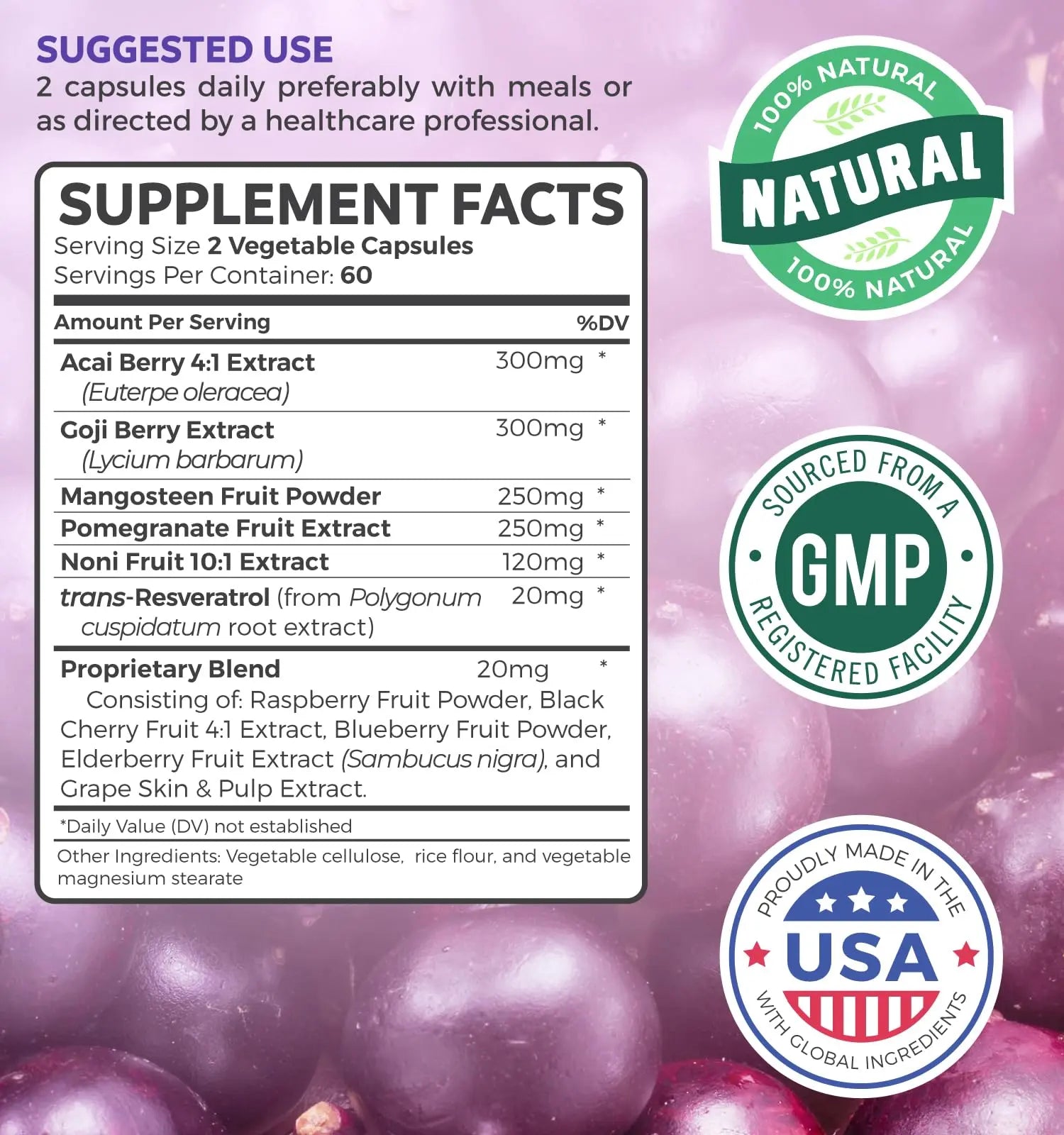 Super Greens & Antioxidants (2-Month Supply) Antioxidant Power Greens Bundle of Organic Super Greens Powder - Complete Superfood (120 Capsules) & Super Antioxidants - Powerful Superfood (120 Capsules) Healths Harmonynz supplements