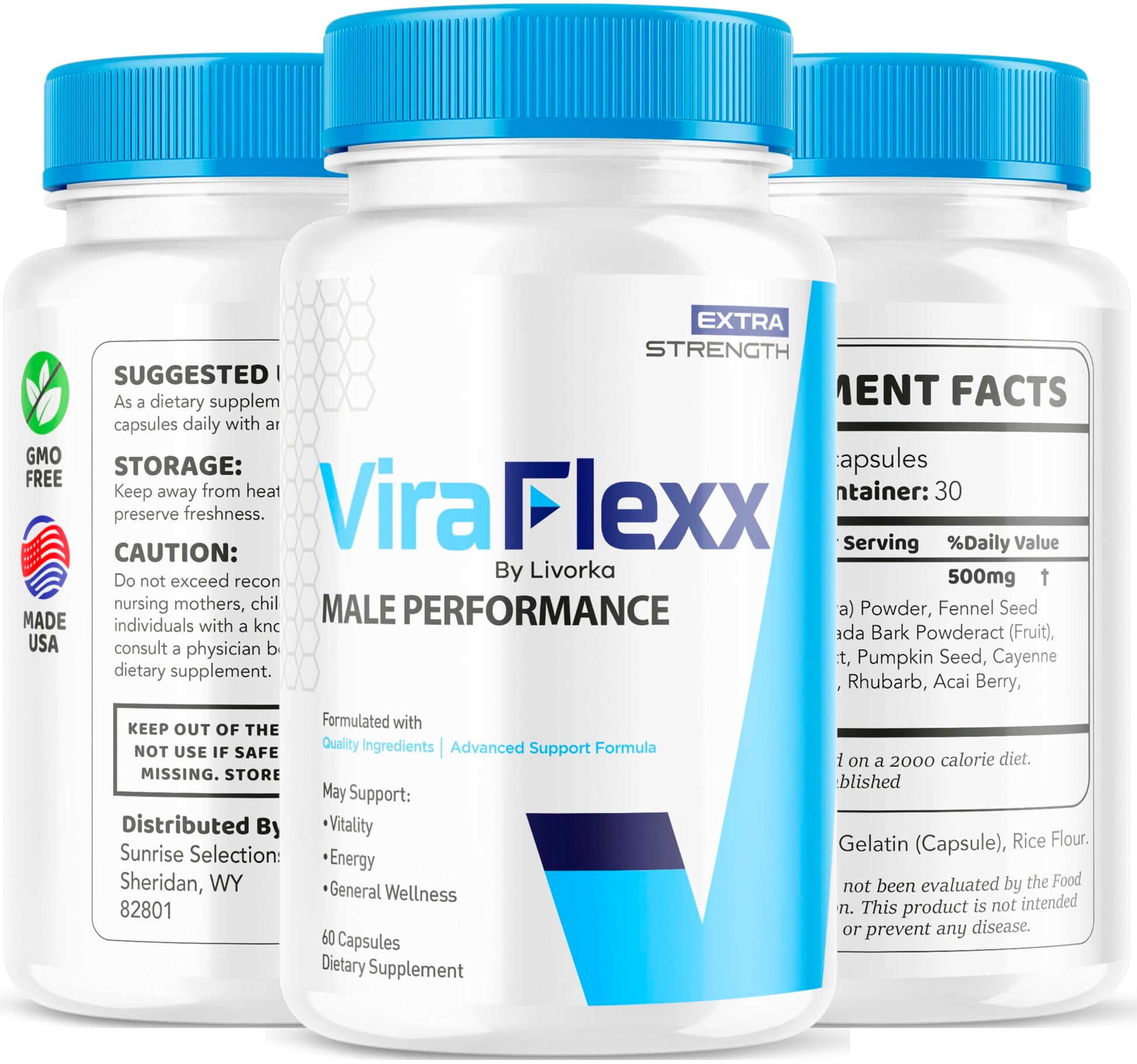 LIVORKA (3 Pack) ViraFlexx Capsules, ViraFlexx Advanced Support Formula Pills, Vira Flexx Pills (180 Capsules) LIVORKAAu supplements