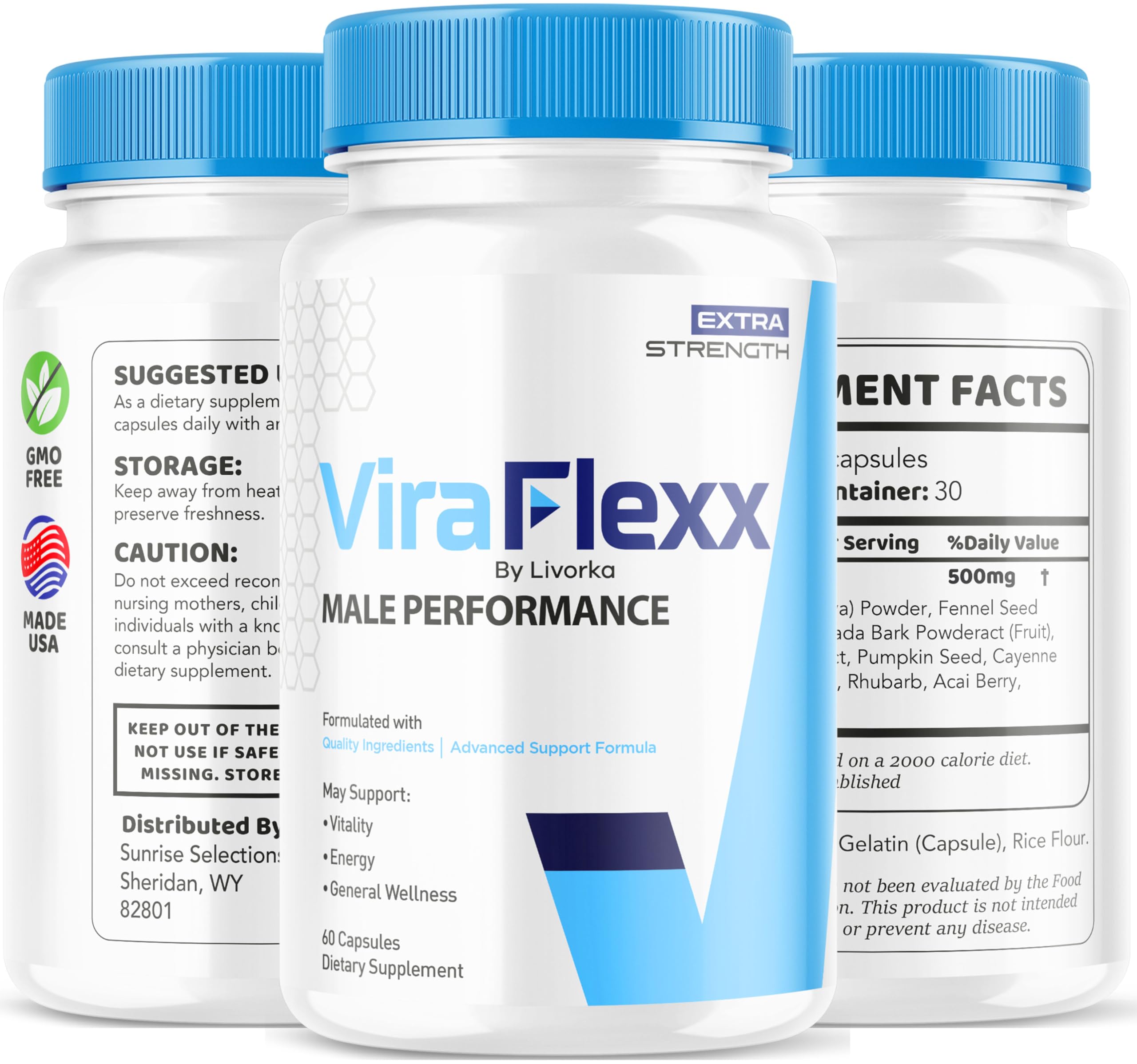 LIVORKA (3 Pack) ViraFlexx Capsules, ViraFlexx Advanced Support Formula Pills, Vira Flexx Pills (180 Capsules) LIVORKAAu supplements