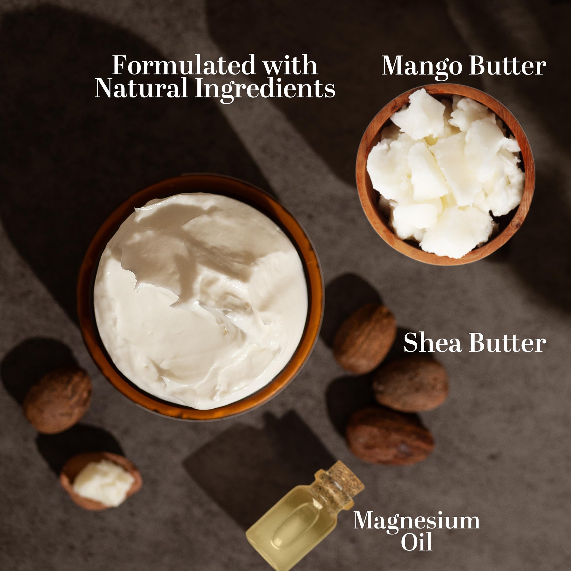 Better Shea Butter Magnesium Cream for Leg Cramps | Relieves Muscle Tension | Night Lotion Safe for Pregnancy, Kids and Babies | Organic and Natural Ingredients | Vegan, Made in USA | (Unscented) Better Shea ButterAu supplements