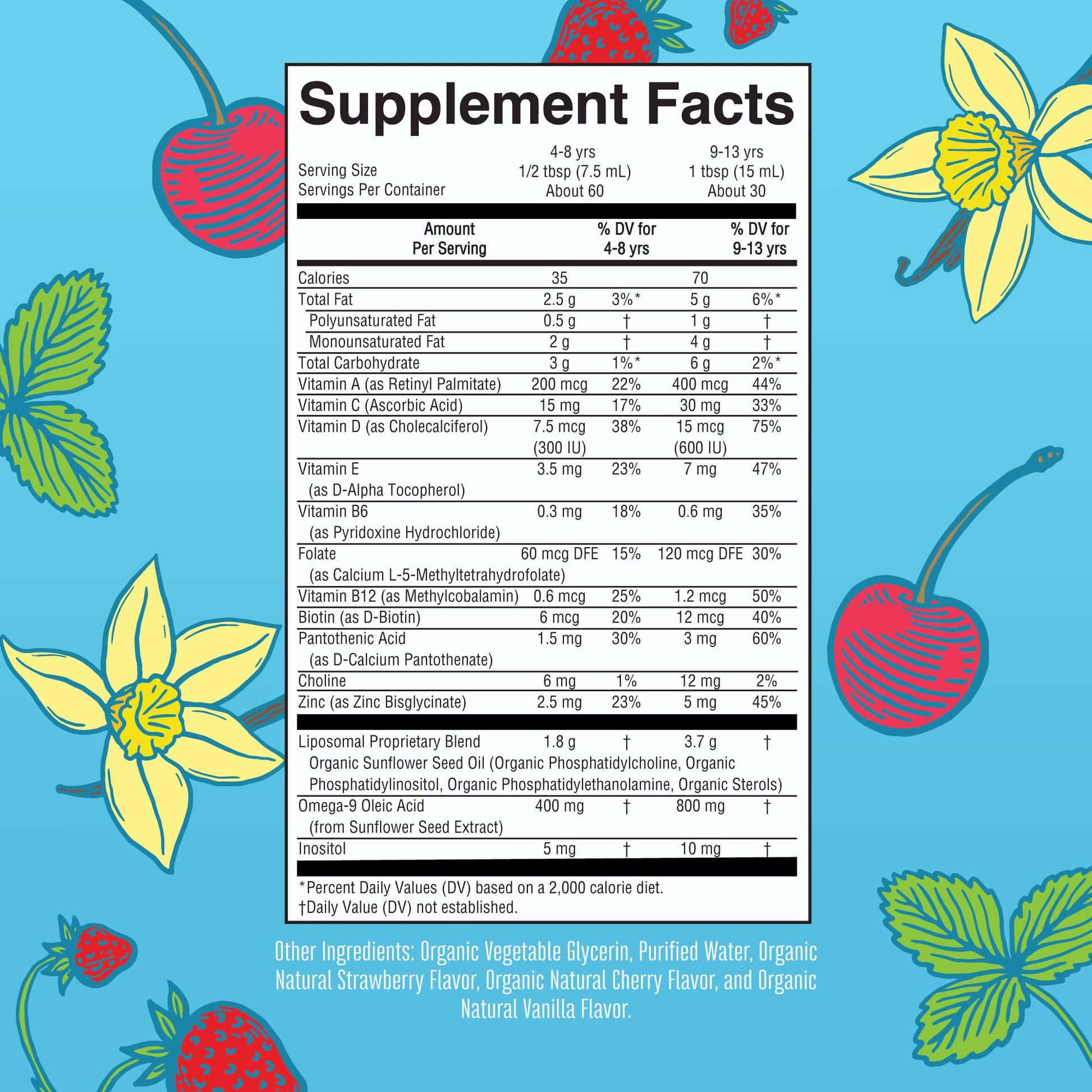 MaryRuth Organics Kids Multivitamin Liposomal | Vegan, Sugar-Free Vitamins for Kids | Ages 4+ | 2 Month Supply | 15.22 Fl Oz MaryRuth OrganicsAu supplements
