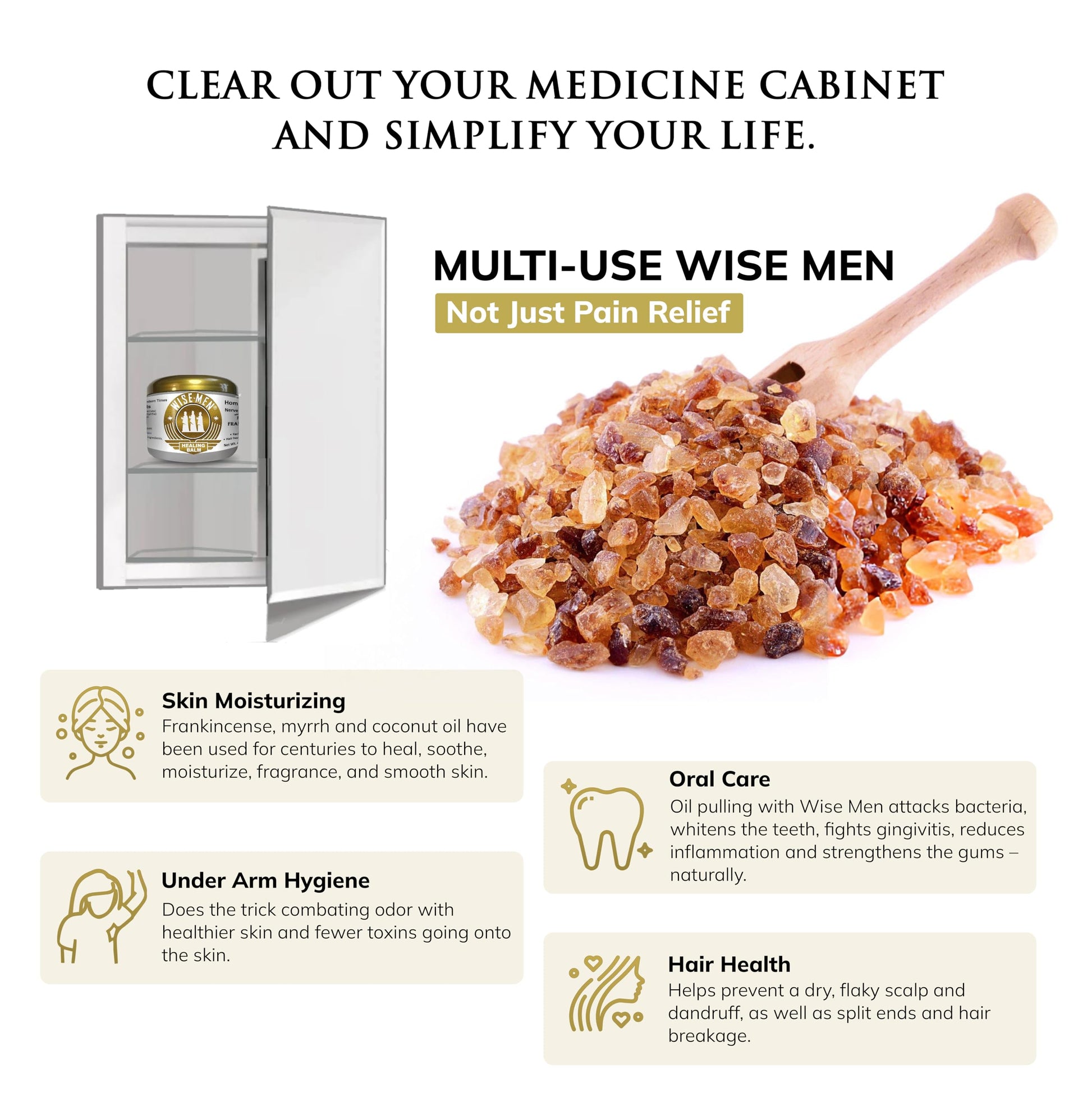 Wise Men Healing Balm with Myrrh and Frankincense Essential Oils for Soothing Nerve Relief Massage Wise MenAu supplements