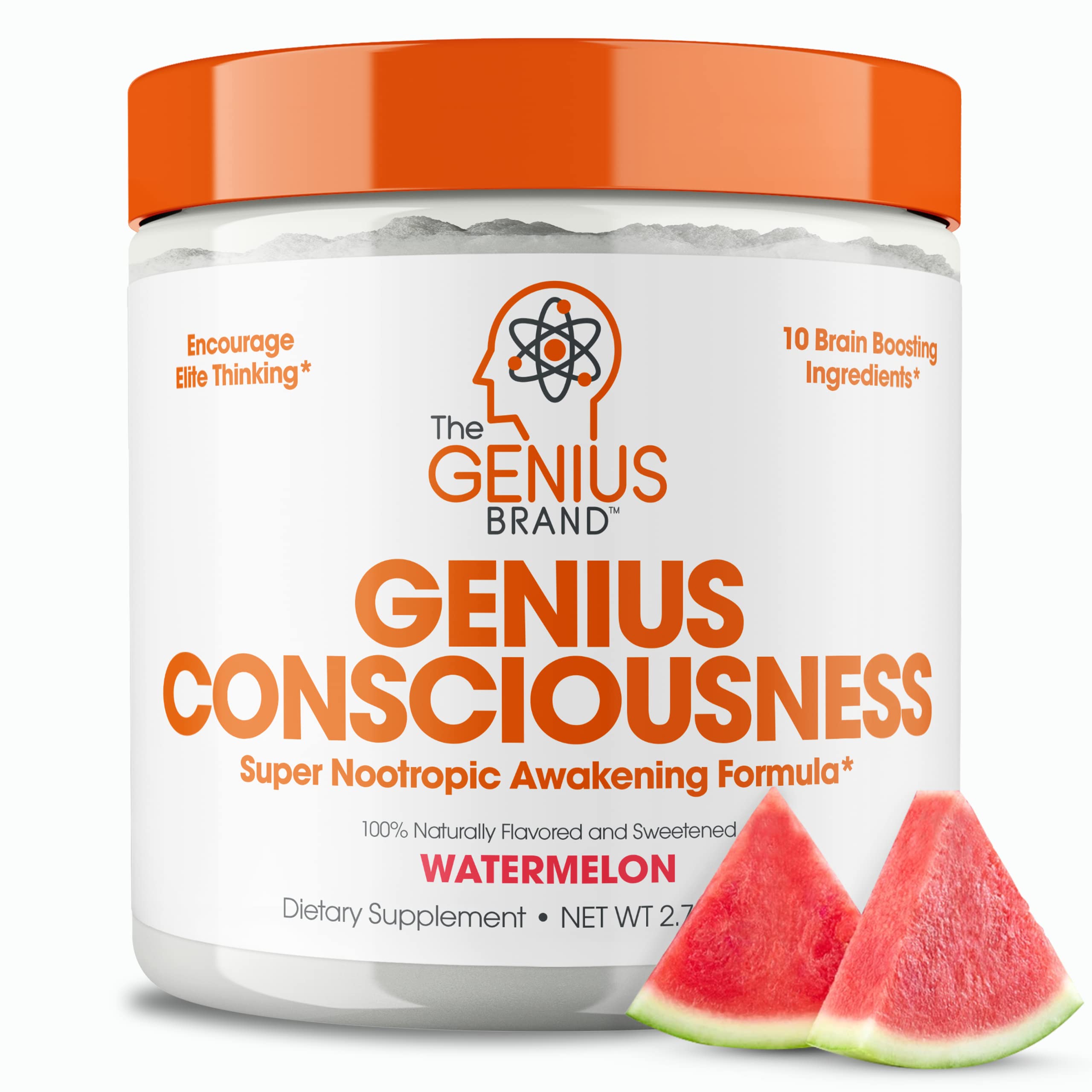 Genius Consciousness, Super Nootropic Brain Supplement Powder, Watermelon The Genius BrandAu supplements