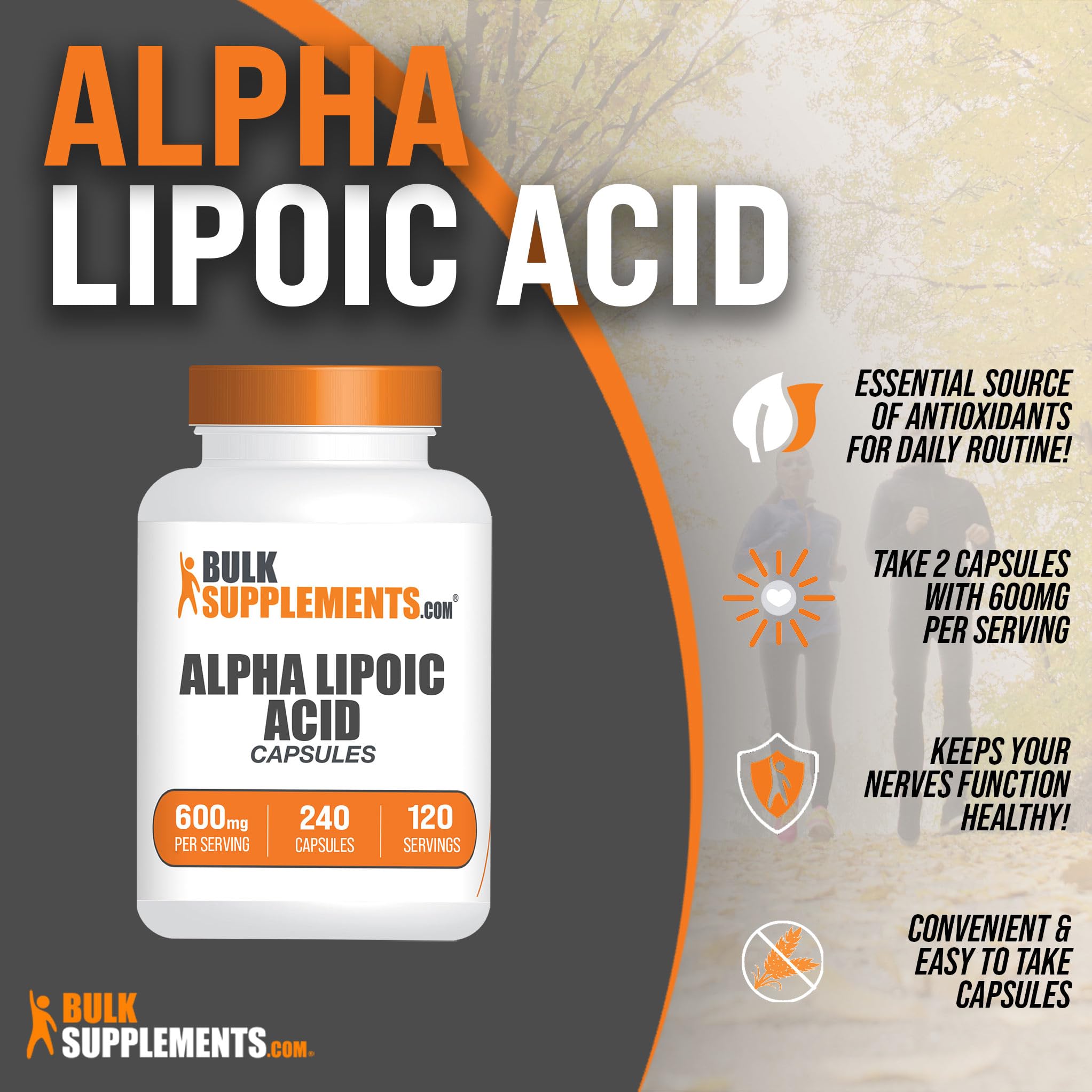 BULKSUPPLEMENTS.COM Alpha Lipoic Acid Capsules - ALA Supplement, Alpha Lipoic BULKSUPPLEMENTS.COMUS supplements