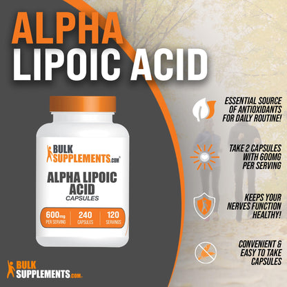 BULKSUPPLEMENTS.COM Alpha Lipoic Acid Capsules - ALA Supplement, Alpha Lipoic BULKSUPPLEMENTS.COMUS supplements