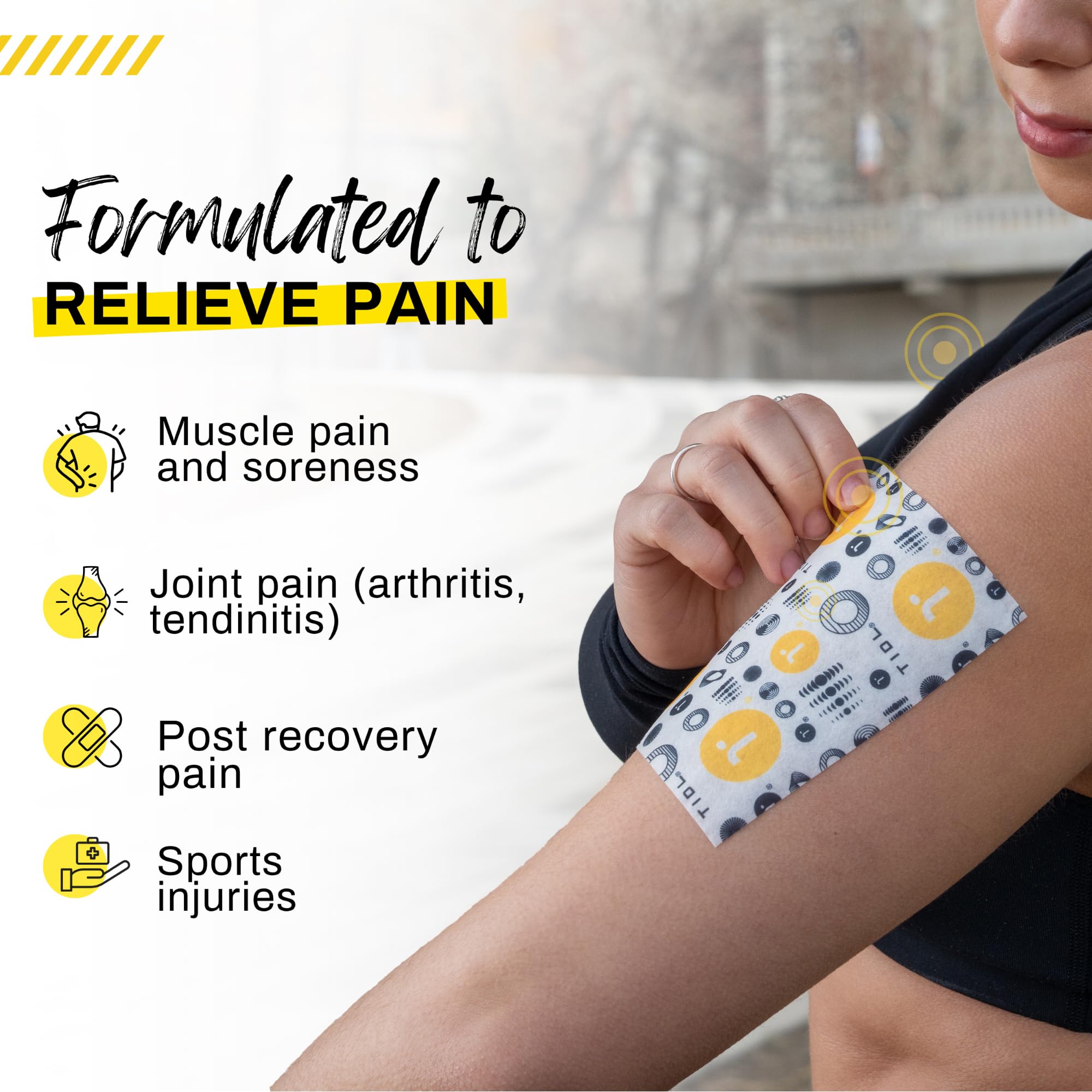 TIDL Recovery Patches, 20 Count, Maximum Strength for Targeted Back Pain, Joint & Muscle Pain Relief, Immediate Numbing & Soothing, Non-Stick Adhesive for Easy Application & Removal TIDLAu supplements