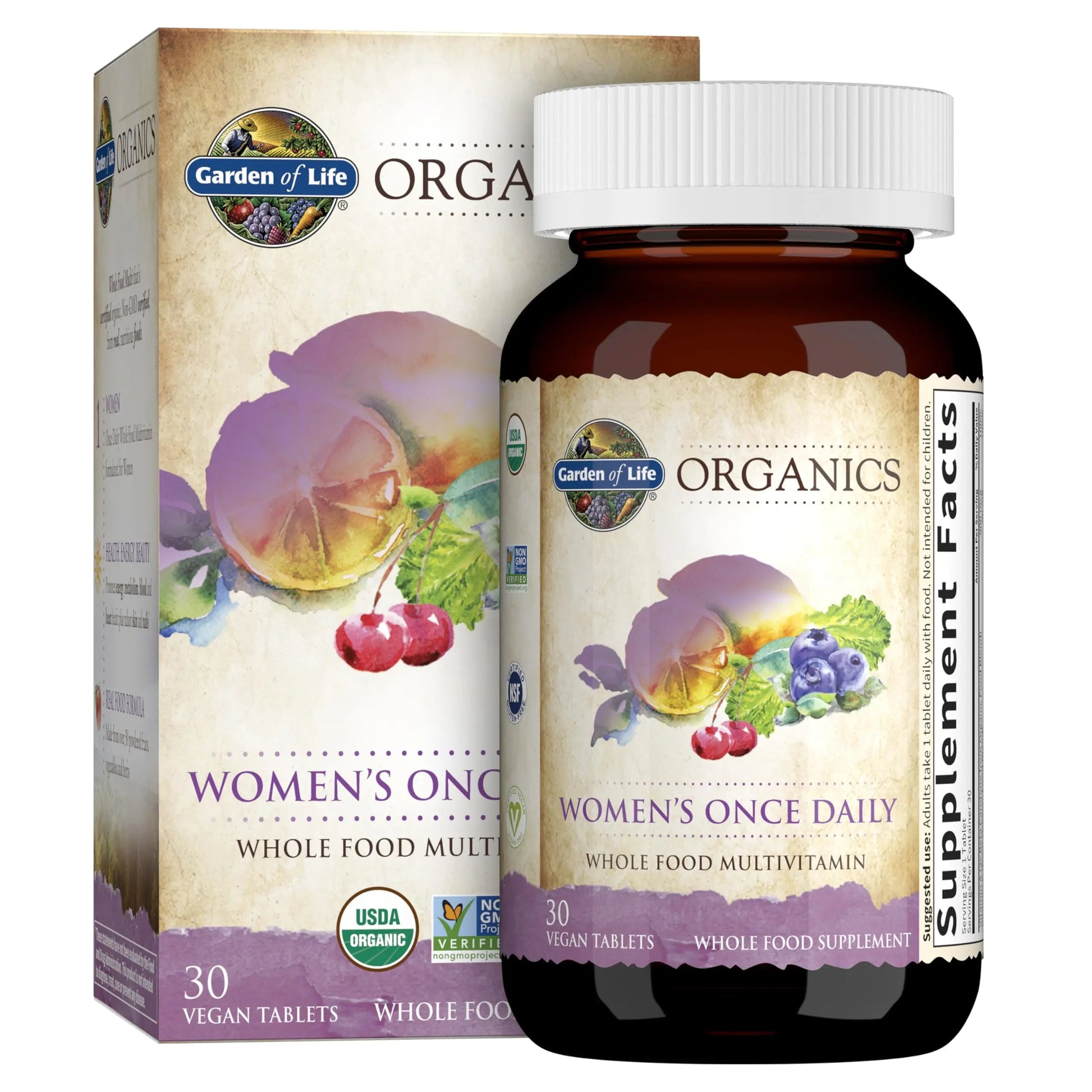 Garden of Life Women's Multivitamin & Organic Multivitamin Bundle, 60 Count Garden of LifeAu supplements