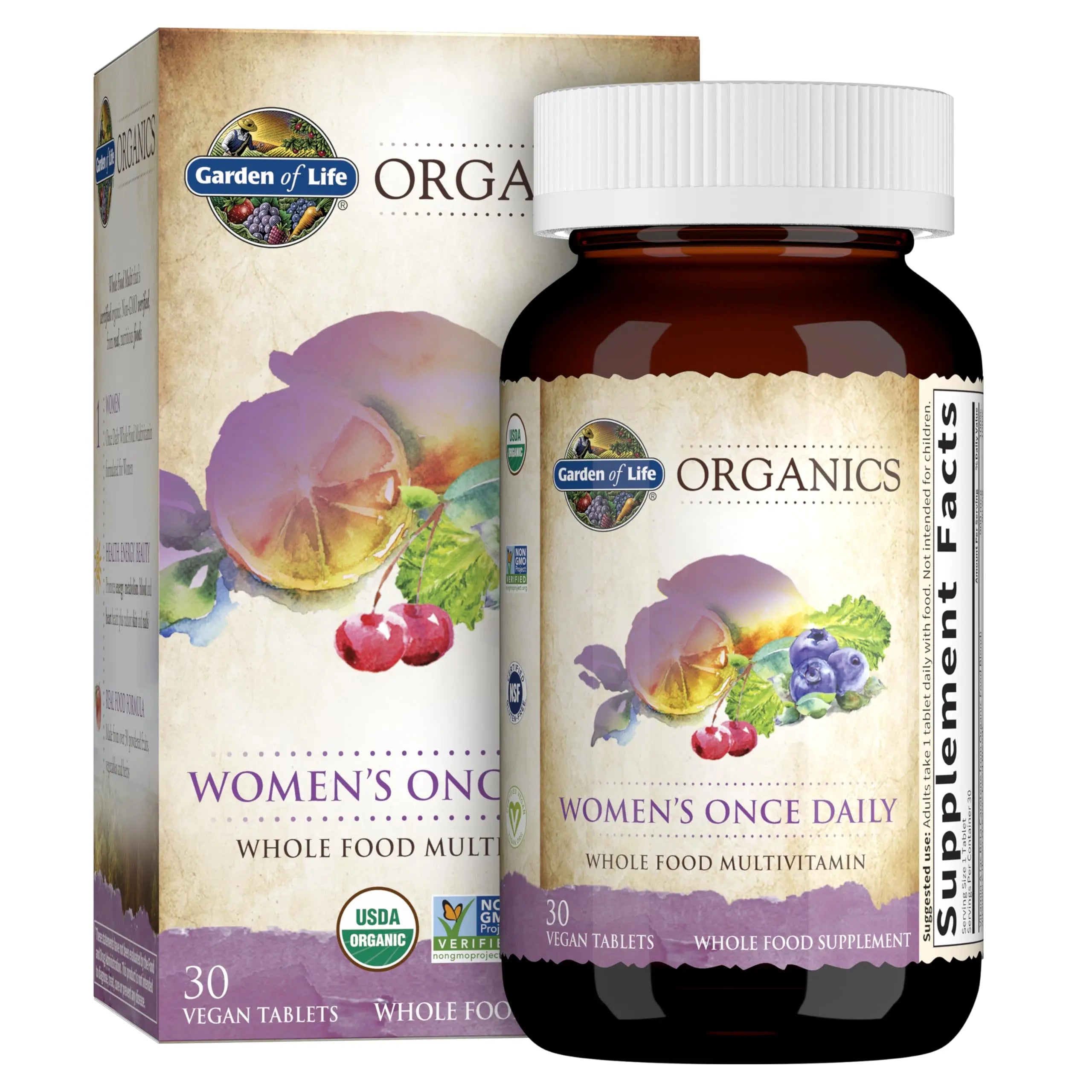 Garden of Life Women's Multivitamin & Organic Multivitamin Bundle, 60 Count Garden of LifeAu supplements