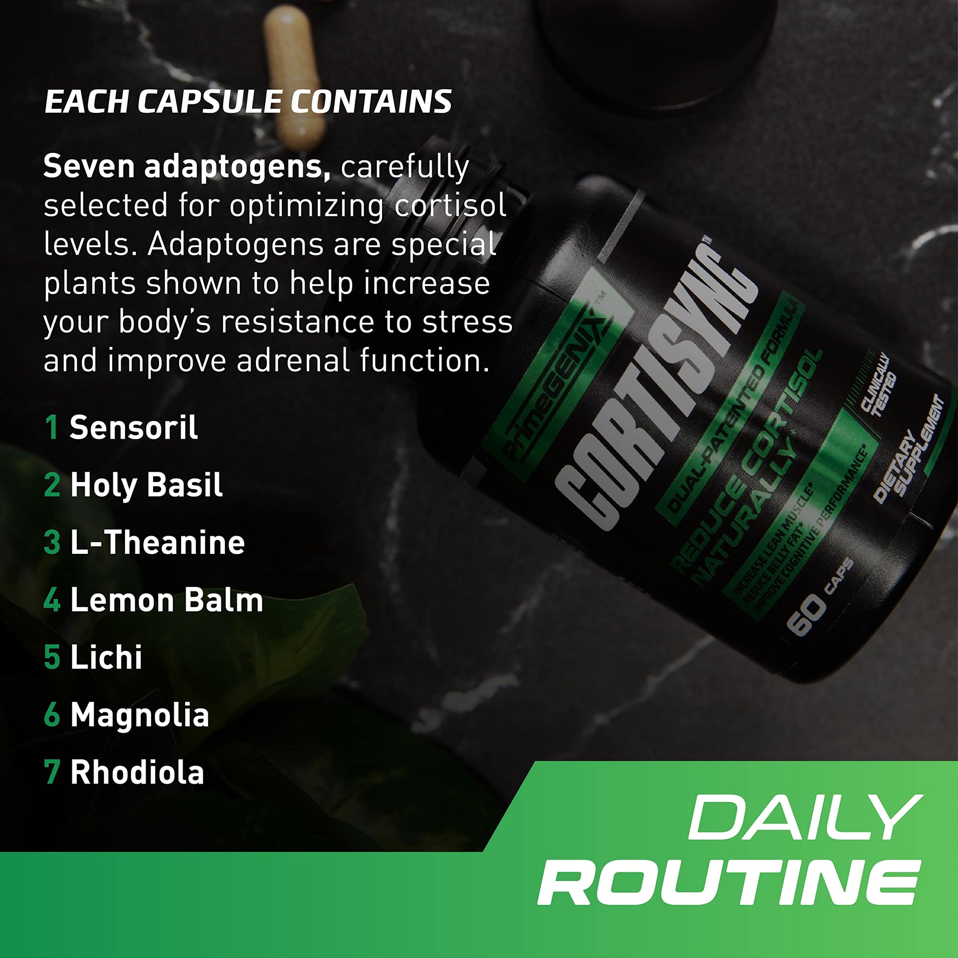 PrimeGENIX CortiSync | Reduce Cortisol | Increase Energy | Improve Focus | Organic PrimeGENIXAu supplements