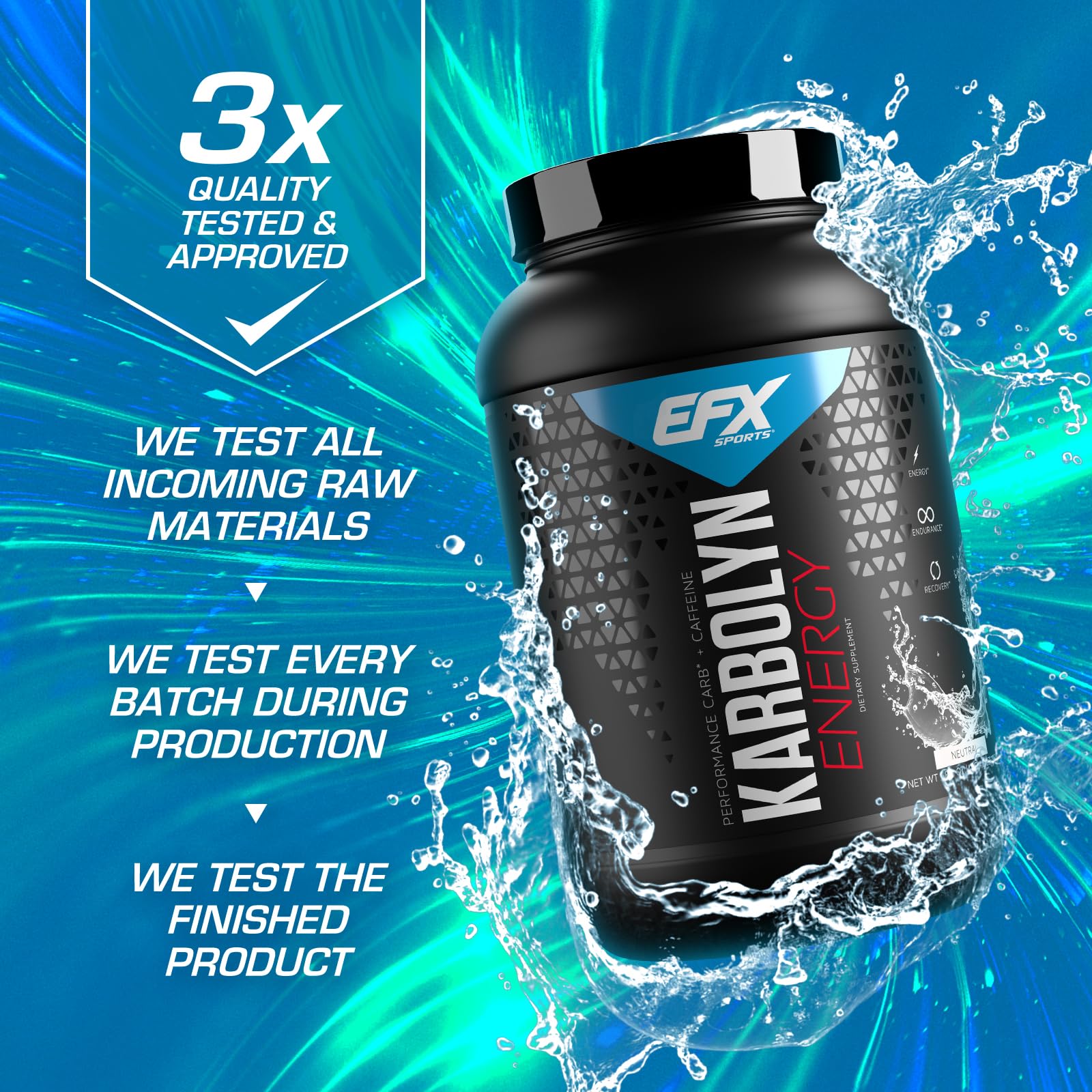 EFX Sports Karbolyn Energy | Performance Carbohydrate Powder + Caffeine | Carb Load EFX SportsAu supplements
