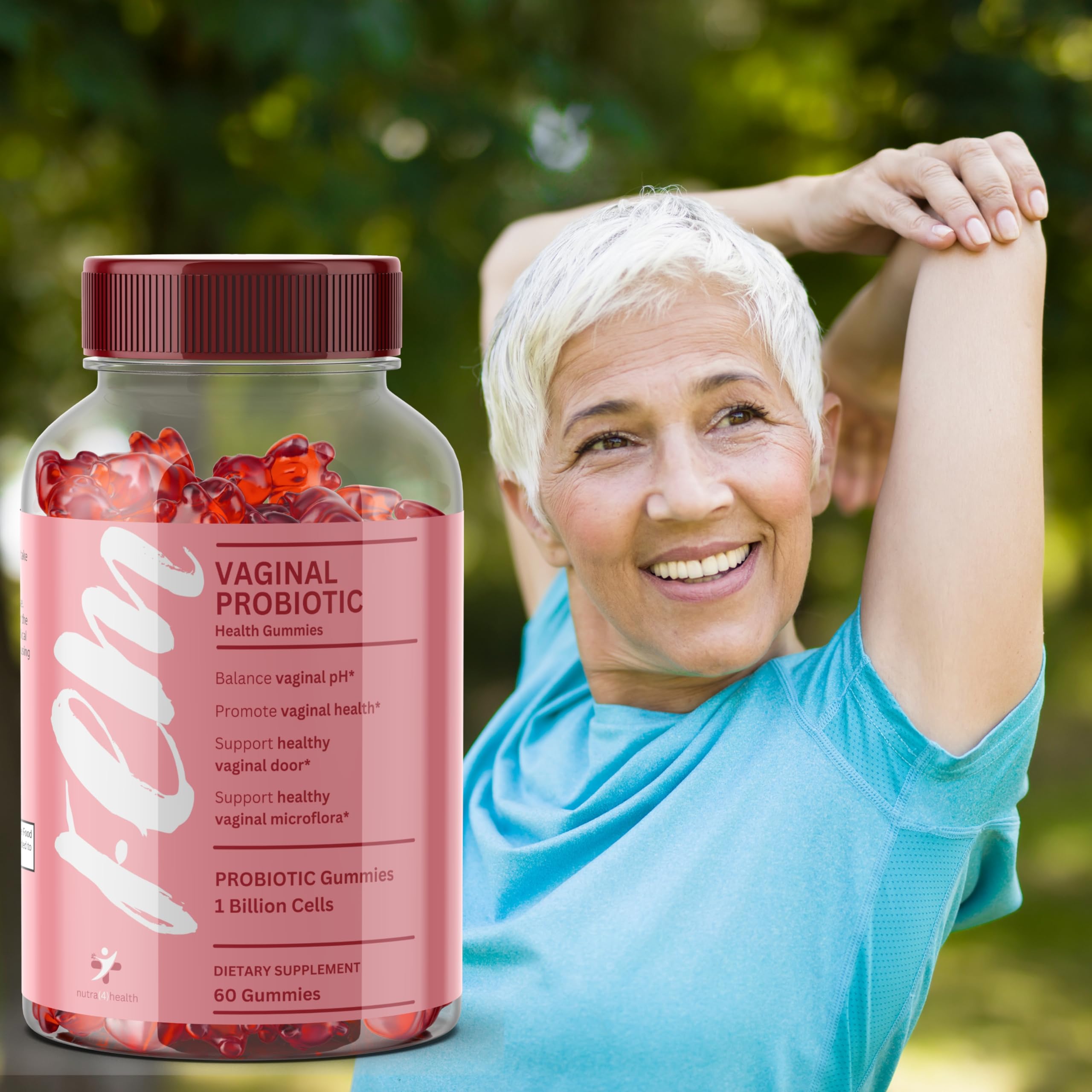 FEM Vaginal Probiotic Gummies for Women - Promotes pH Balance, Healthy Vaginal Odor & Urinary nutra4healthAu supplements