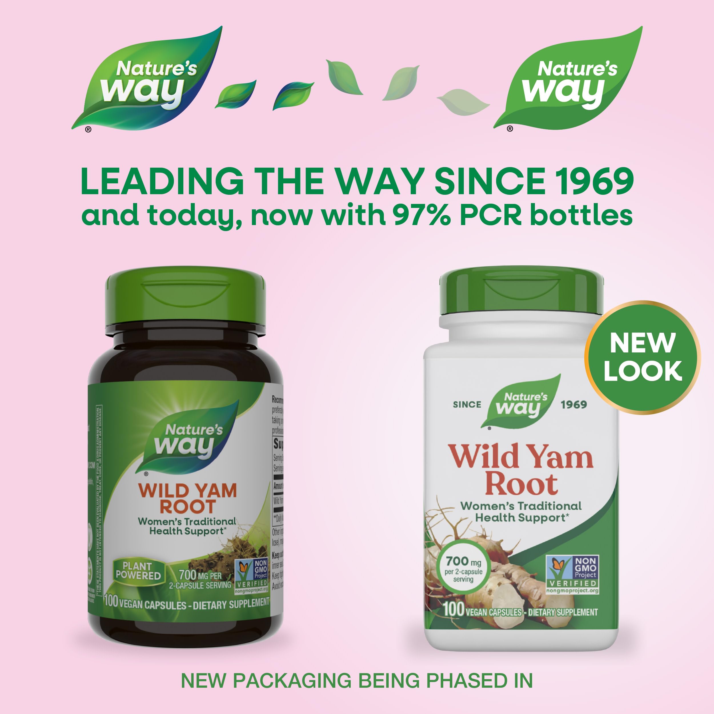 Nature's Way Wild Yam Root Capsules, Women's Traditional Health Support*, 700 mg per 2-Capsule Serving, Non-GMO Project Verified, 100 Vegan Capsules (Packaging May Vary) Nature's WayAu supplements