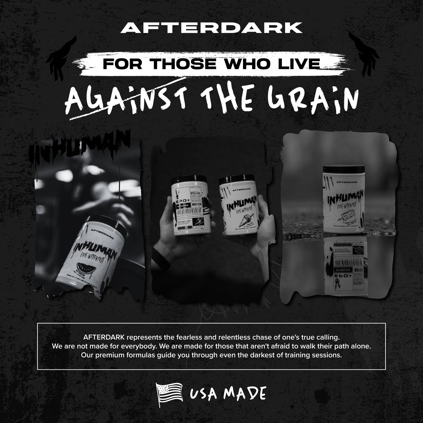 AFTERDARK INHUMAN Pre-Workout Powder, Enhanced Mind-Muscle Connection AFTERDARKUS supplements