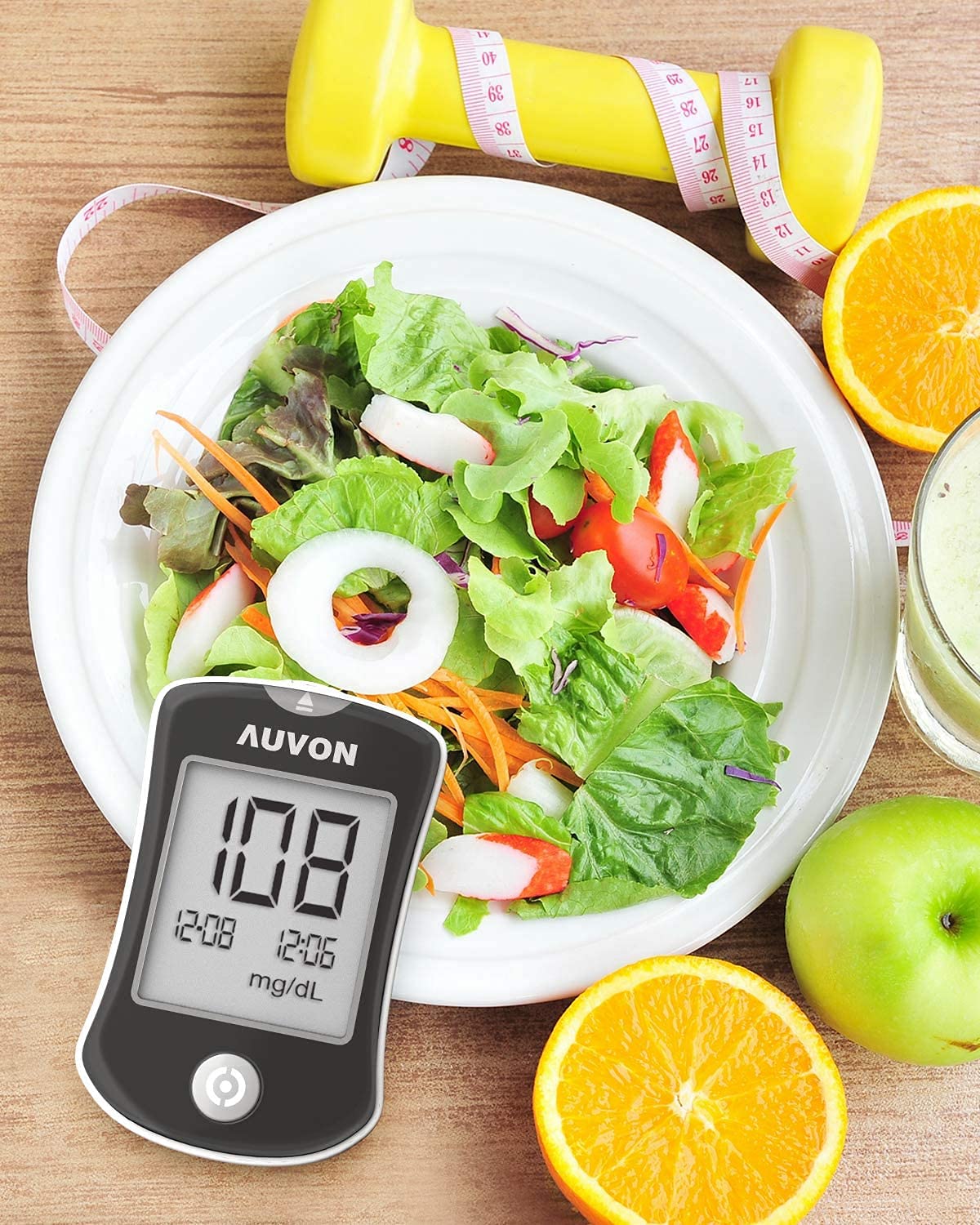 AUVON Blood Glucose Monitor Kit, High Accuracy Blood Sugar Test Kit AUVONUS supplements