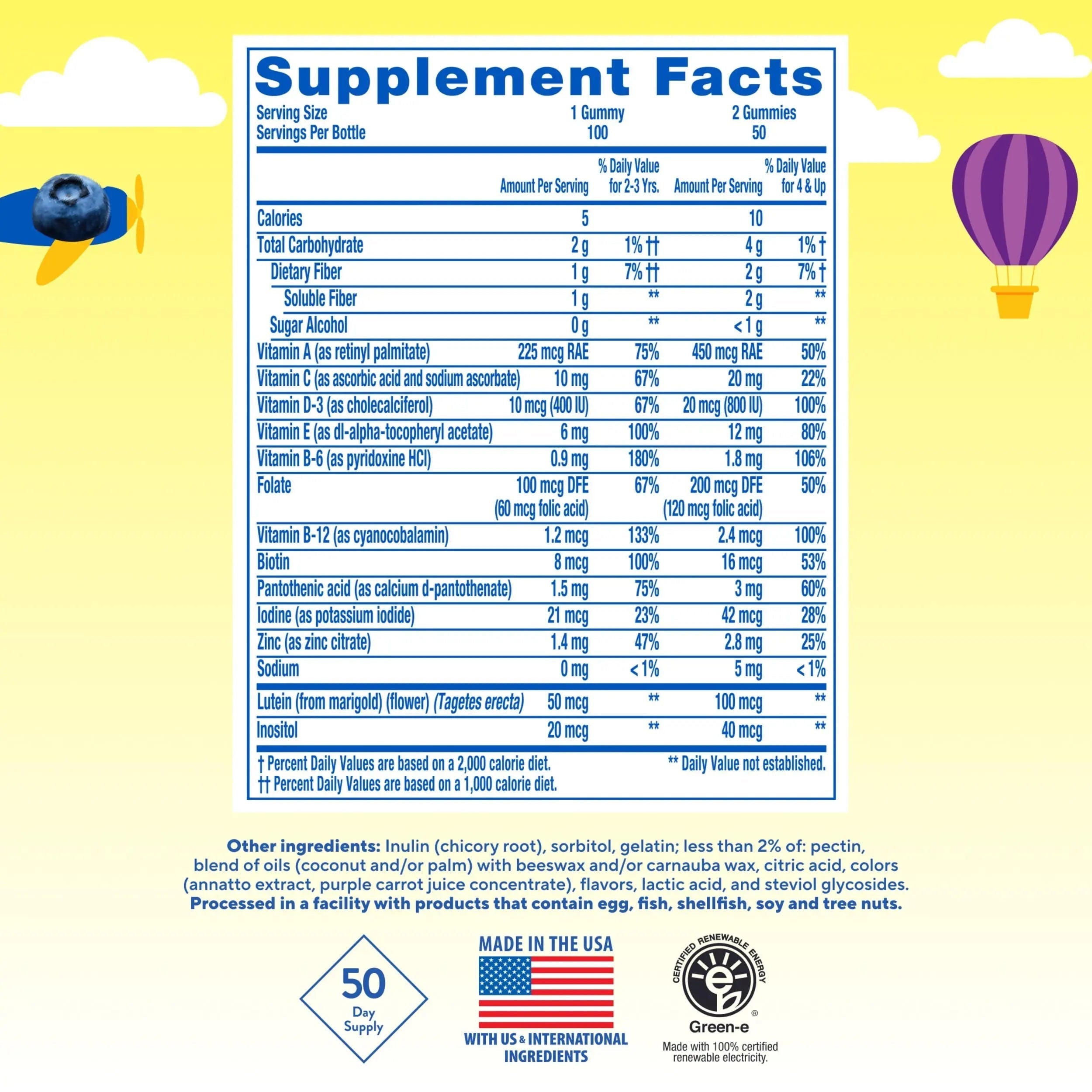 L’il Critters Gummy Vites No Sugar Added Daily Gummy Multivitamin for Ages 2+ Toddlers & Kids, Vitamin C, D3 for Immune Lil CrittersAu supplements