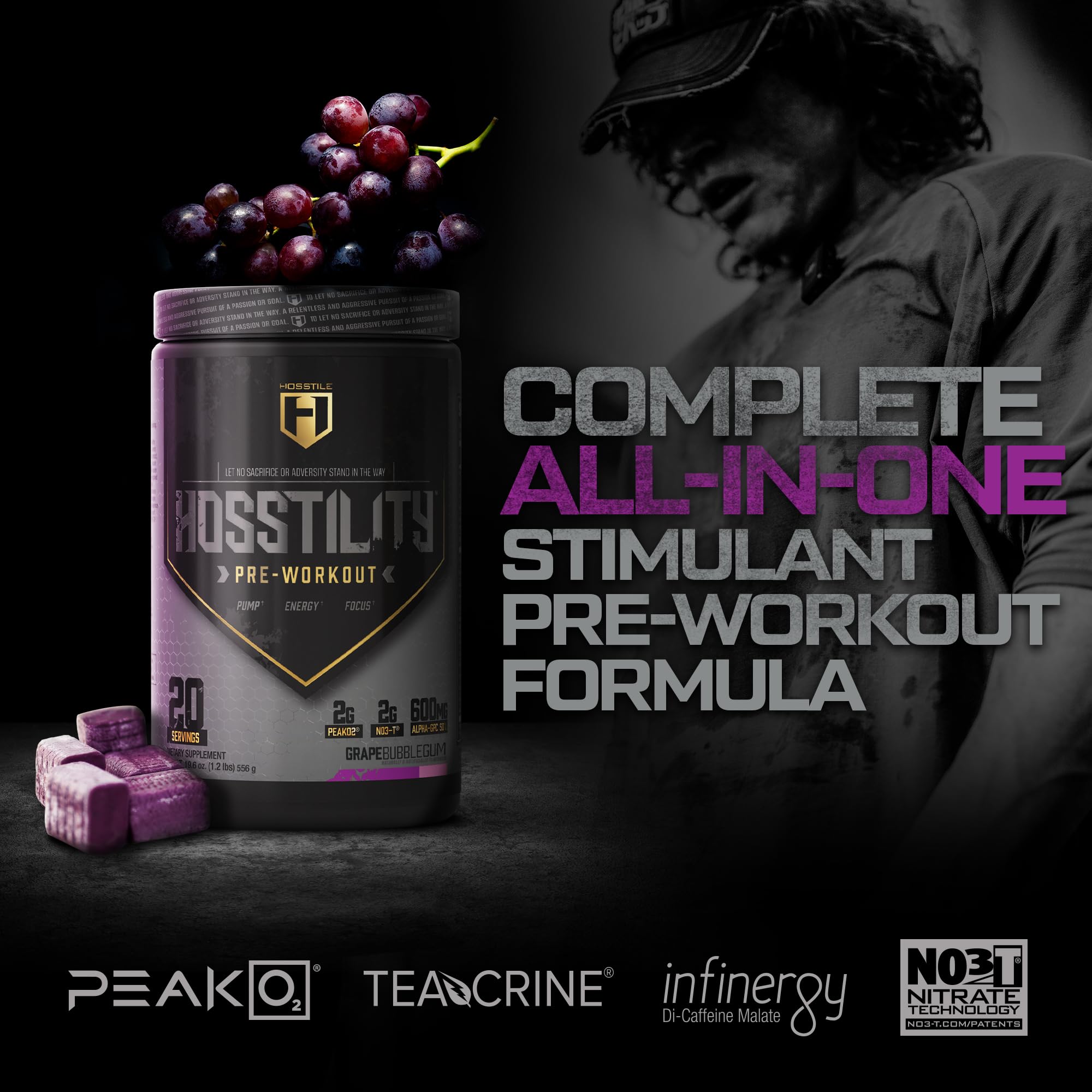 HOSSTILE Hosstility Pre Workout, All-in-One Pre Workout Powder for Men and Women HOSSTILEAu supplements