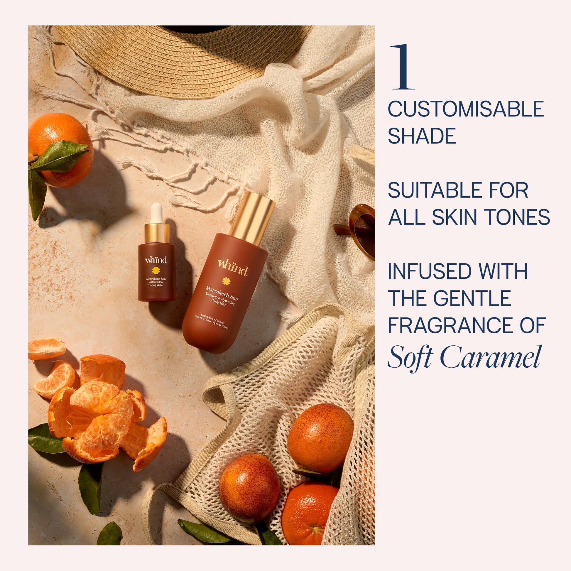 WHIND Marrakech Sun Tinting Water – Lightweight Self-Tanning Drops with Hyaluronic Acid & Glycerin for a Buildable Natural Glow – 30ml WHINDAu supplements