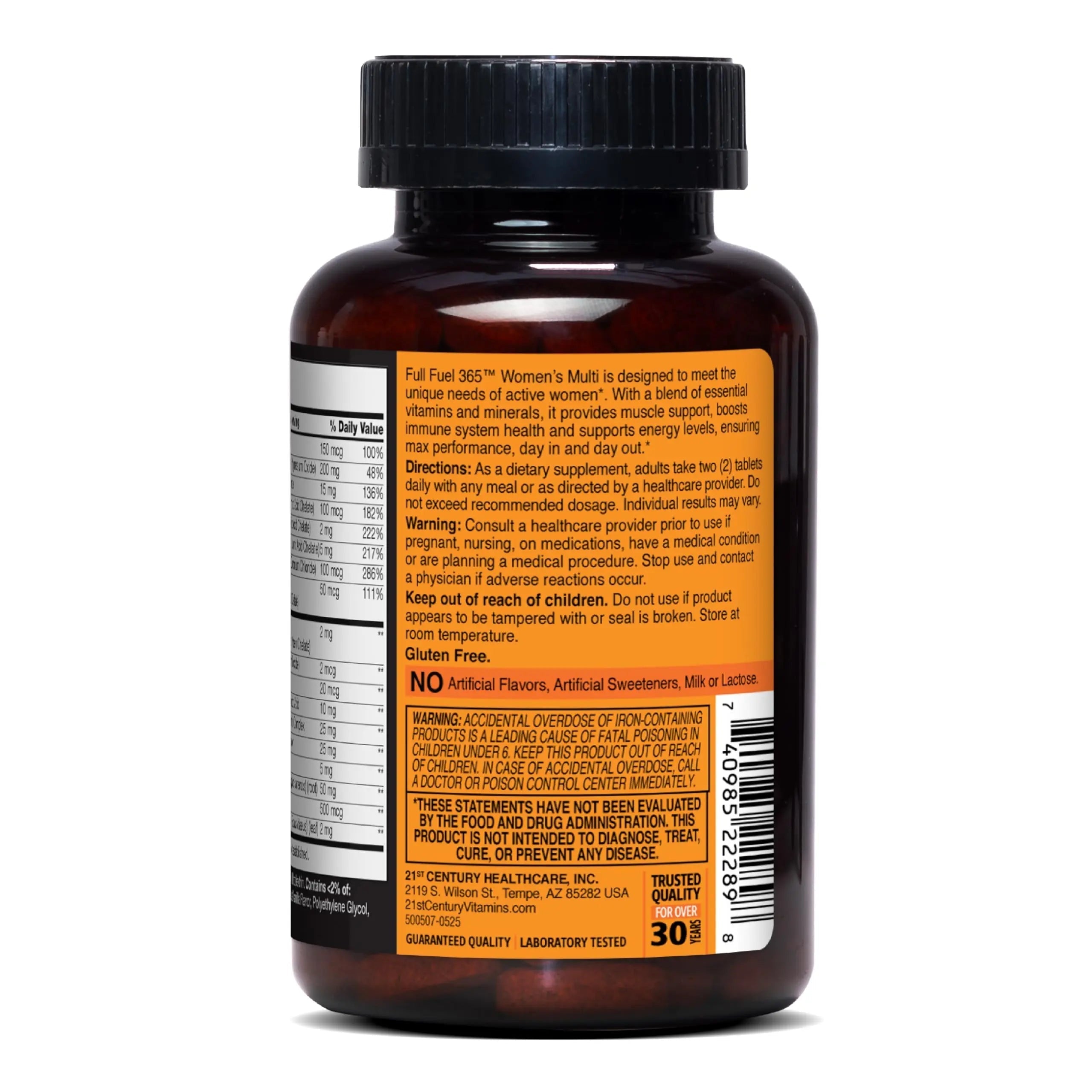 21st Century Full Fuel 365 Active Women’s Multivitamin, 120 Tablets, Daily Vitamins and Minerals for Energy, Muscle Support, Immune Health 21st CenturyAu supplements