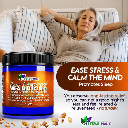Herbal Mana Royal Warrior with 5000mg Hemp Lotion - 99.9% Pure DMSO Cream Herbal ManaUS supplements