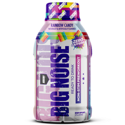 REDCON1 Big Noise RTD Pre Workout Drink, Rainbow Candy - Caffeine-Free Ready-to-Drink REDCON1US supplements