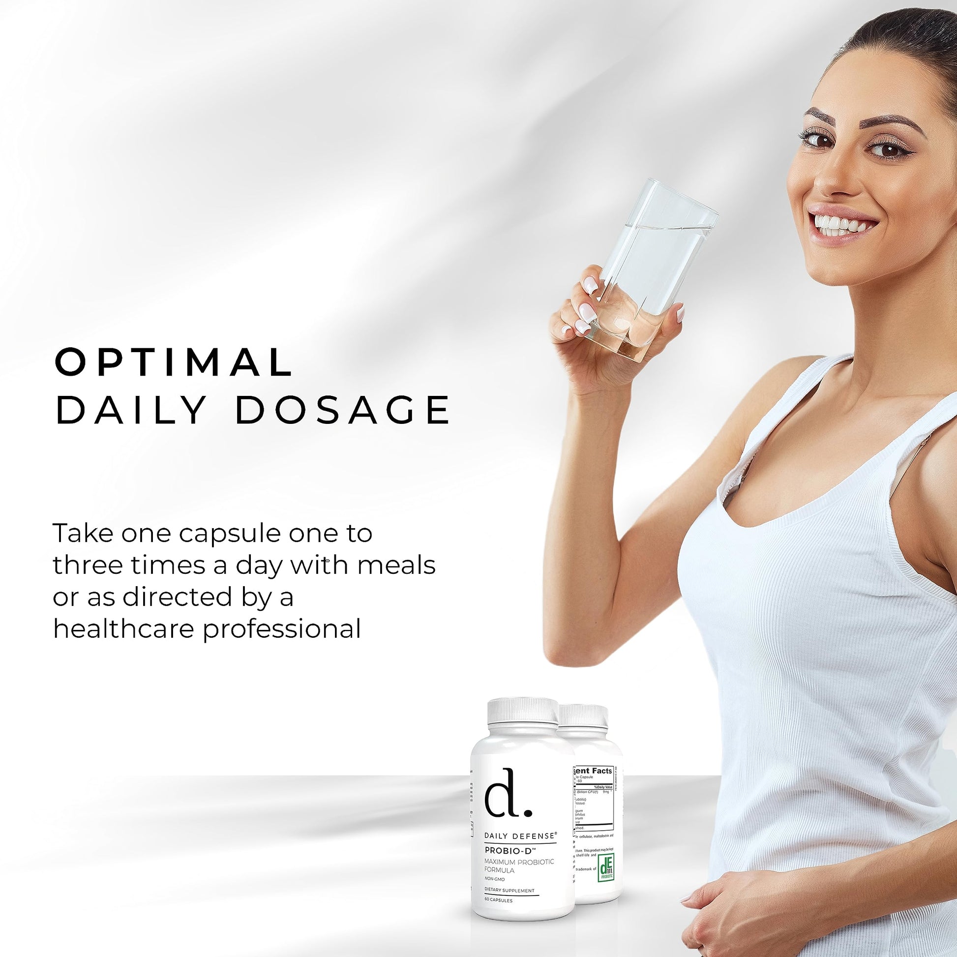 Daily Defense Probiotic Immune Support Supplement - Daily Probiotics for Men with Constipation & Gas - Digestion and Bloating Supplement & Probiotics for Women - 60 Capsules, PROBIO-D Daily DefenseAu supplements