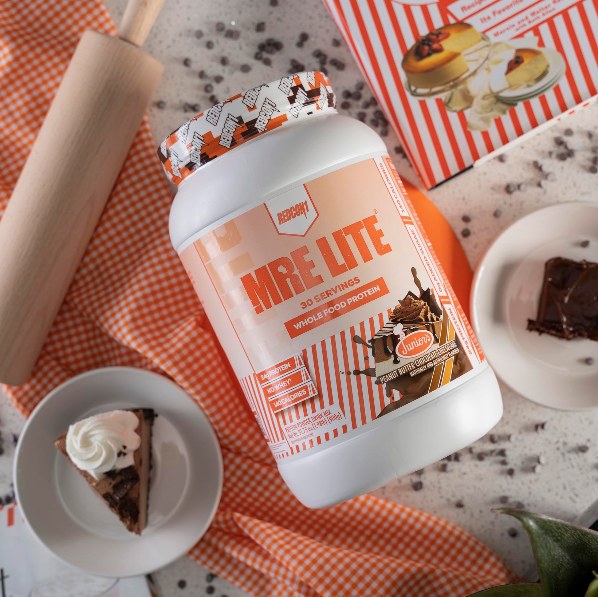 REDCON1 MRE Lite Whole Food Protein Powder, Juniors, Peanut Butter Chocolate REDCON1US supplements