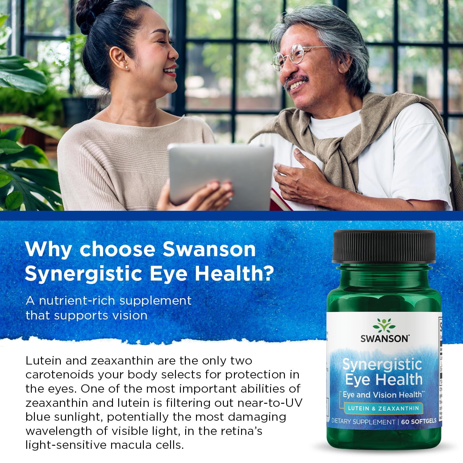 Swanson Synergistic Eye Health - Lutein and Zeaxanthin Supplement SwansonAu supplements