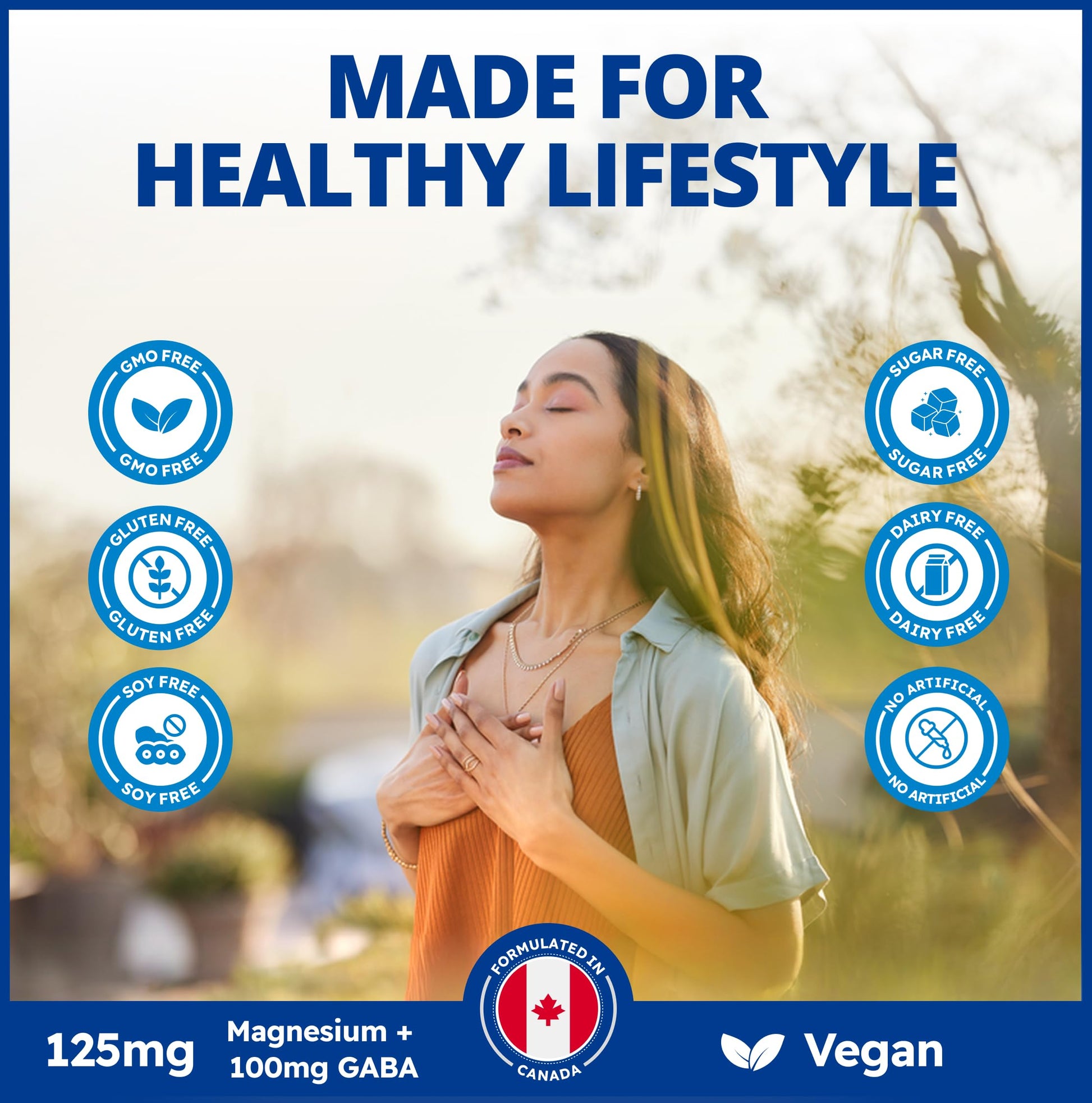 CanPrev Magnesium Bisglycinate Chelated + GABA & Melatonin, 120 Veg Caps, 120-Day Supply, Support Restful Night, Muscle Function, Promote Relaxation & Balanced Sleep-Wake Cycle, Vegan, No GMO & Gluten CanPrevAu supplements
