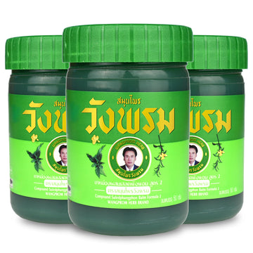Wang Prom Herbal Balm 50g (Pack of 3) (Green) WANG PROMAu supplements
