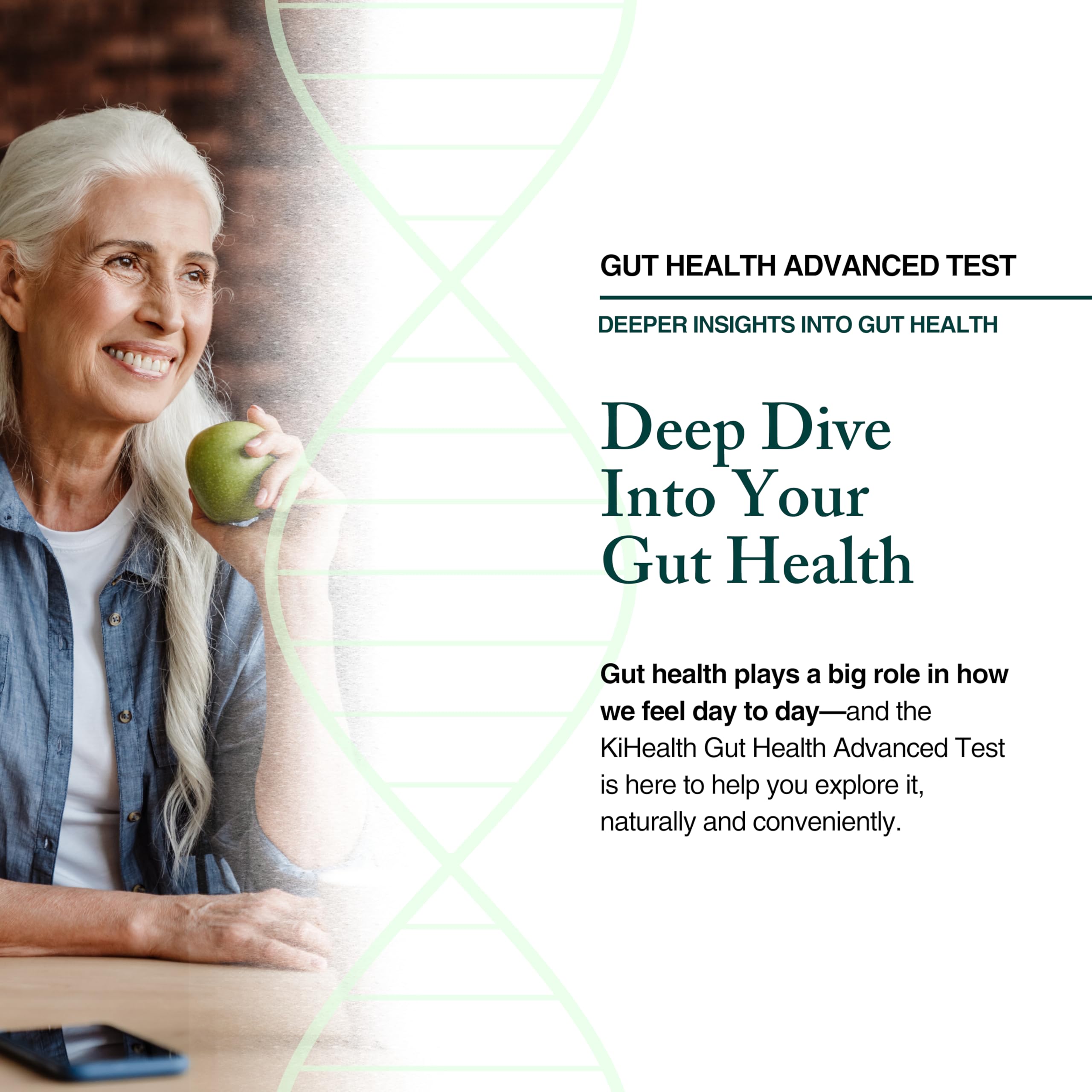 KiHealth – Gut Health Advanced Test – Comprehensive Stool Test for Microbiome, Digestion, & Inflammation – at-Home Kit KihealthAu supplements