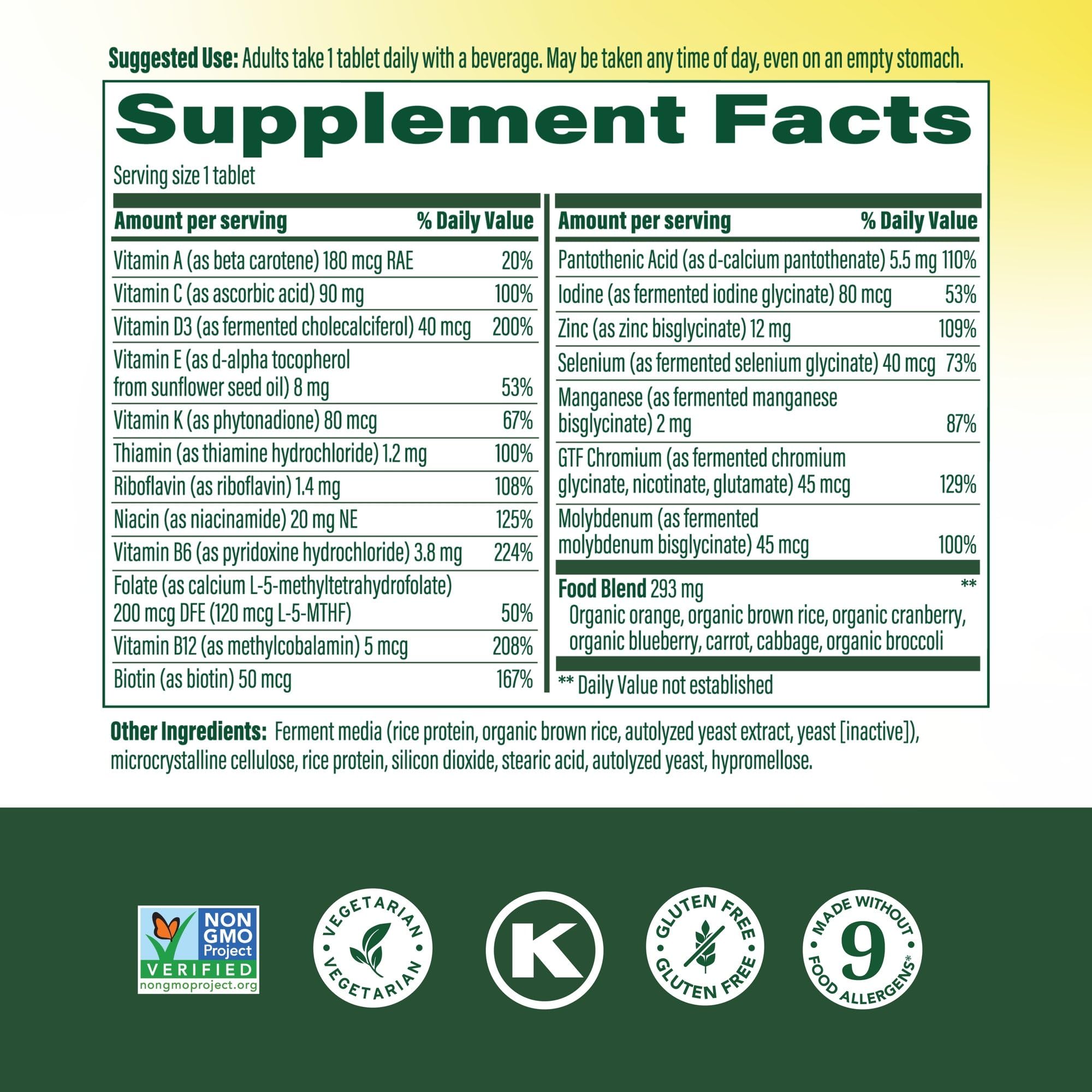 MegaFood Multivitamin for Men 55+ One Daily Mens Multivitamins, Methylated B12, Vitamin D3, C & Zinc MegaFoodAu supplements