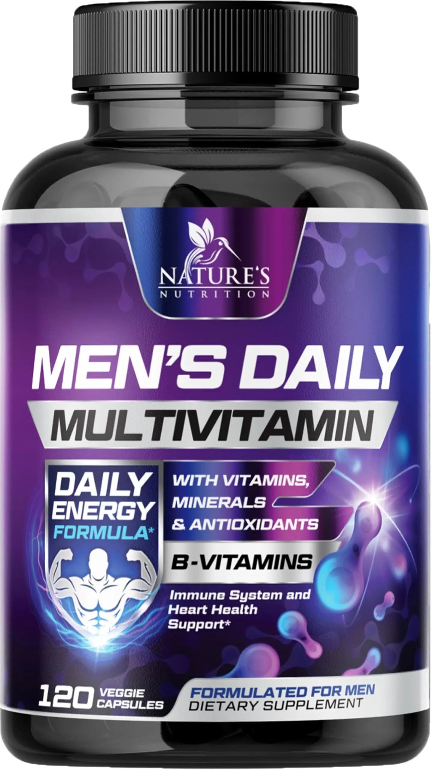 Multivitamin for Men - Advanced Supplement with Full-Spectrum Formula, Essential Vitamins A, C, D, E, & Zinc - High Potency B Vitamins Multi Nature's NutritionAu supplements